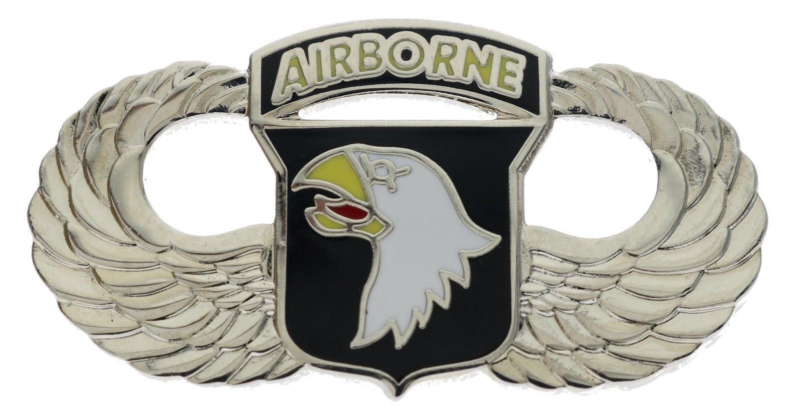 101st Airborne Eagle Wings Silver Tone 1 1/2 inch Hat Pin H16039 F1D27B