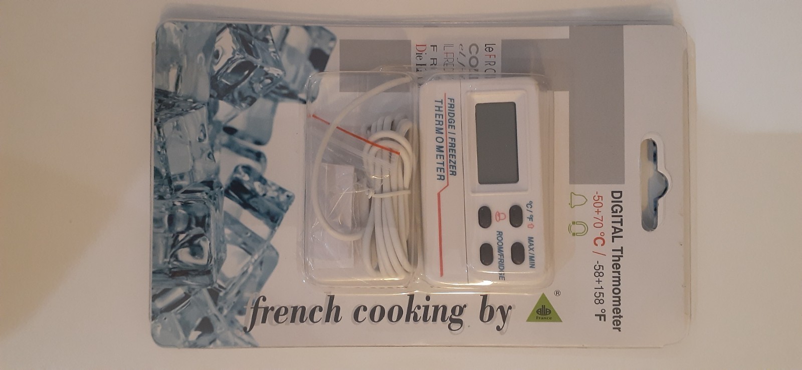 ALLA FRANCE - FRIDGE / FREEZER DIGITAL THERMOMETER WITH ALARM - 91000-009/F