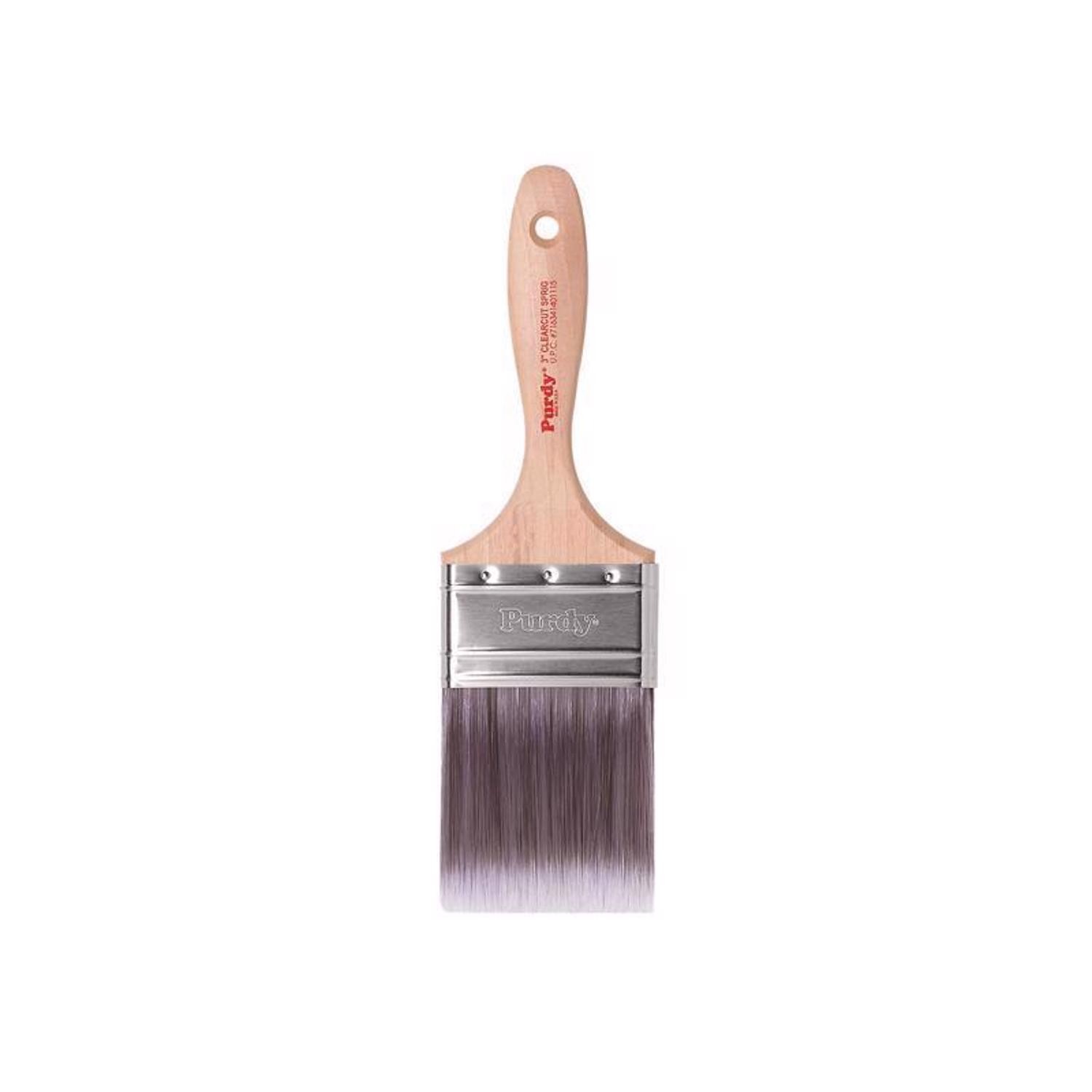 Purdy 144380130 Clearcut Sprig Nylon Polyester Flat Trim Paint Brush 3 W in.