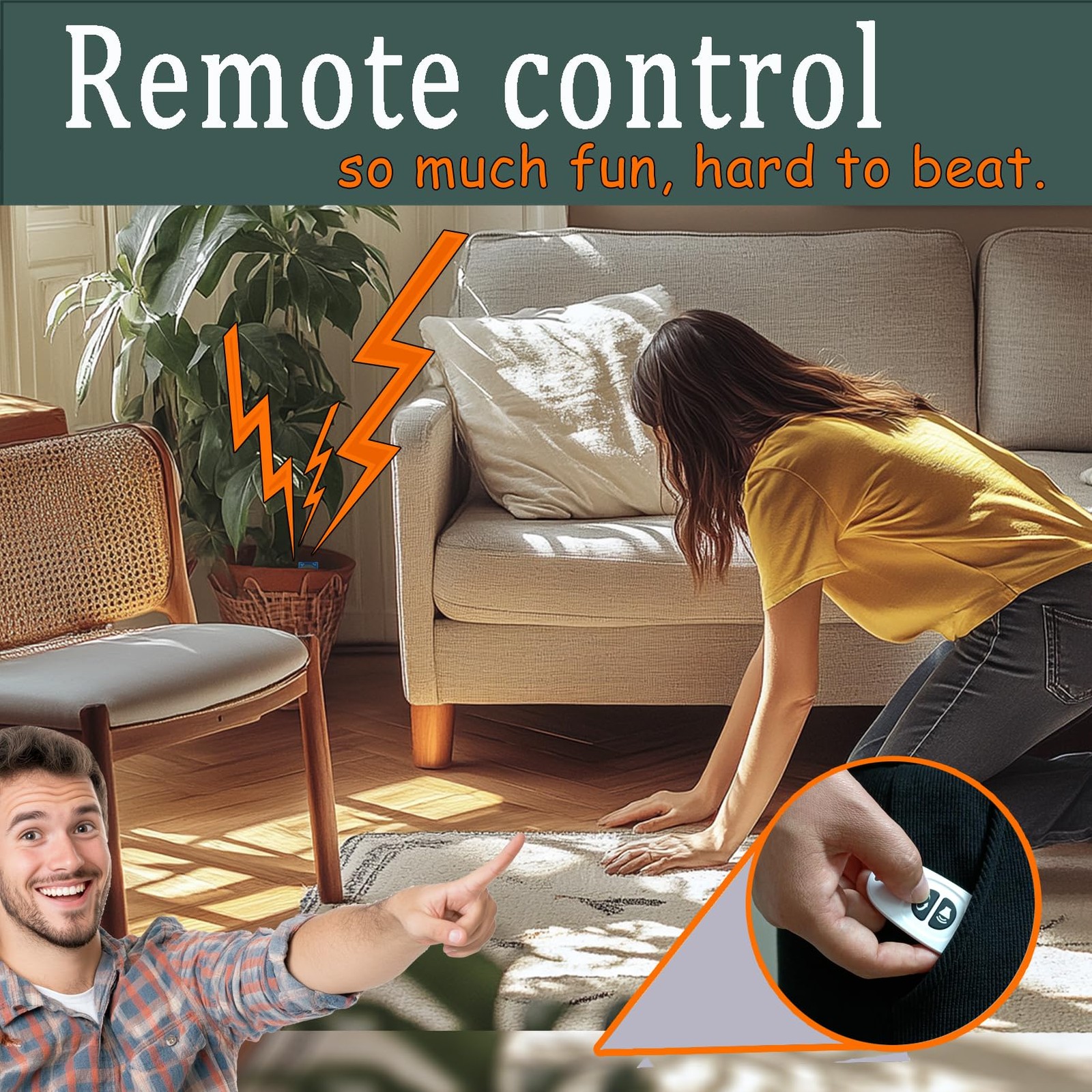 YueFeiAud Cricket Noise Maker Prank with Remote Control, 2 PCS, Black/White