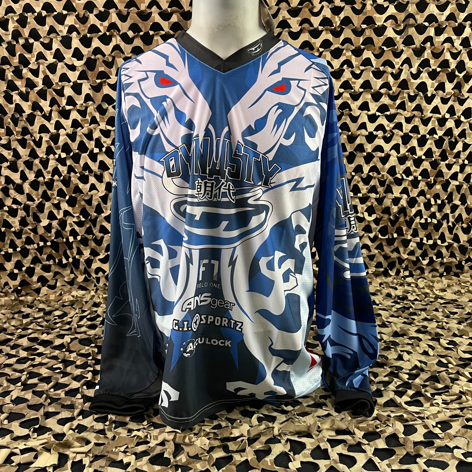 New JT Team Dynasty Glide Dragon Paintball Jersey - White - XX-Large
