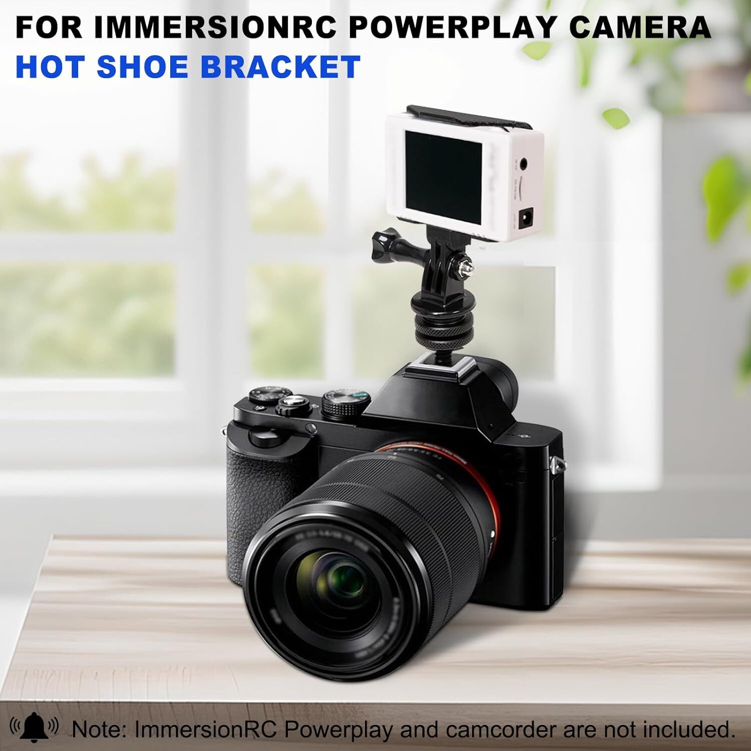 for ImmersionRC Powerplay Camera Hot Shoe Bracket, 360° Adjustable Angle