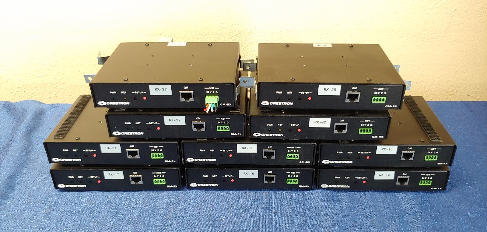 Lot of 10 Crestron QM-RX Quick Media Receivers (6500472)