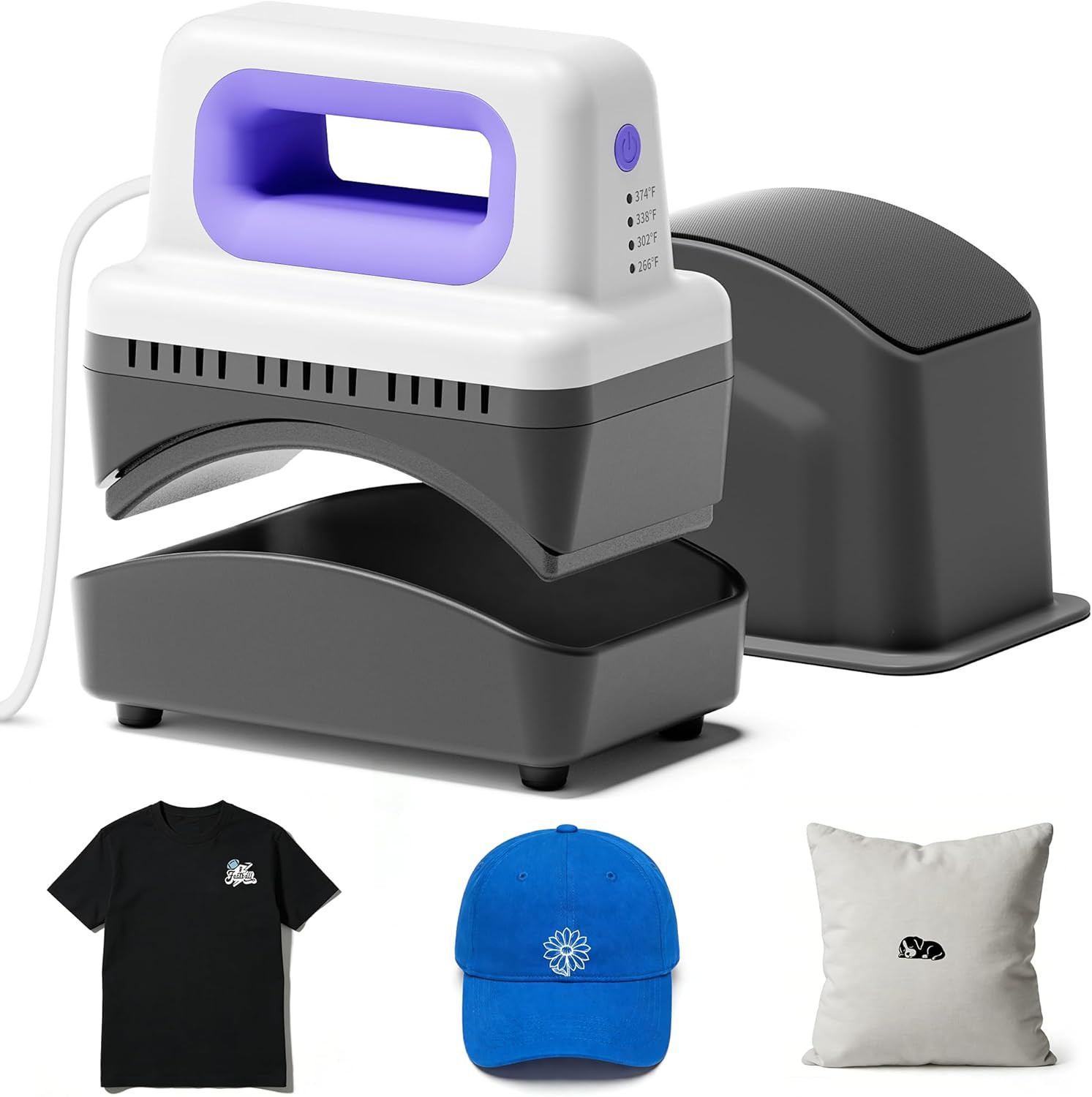 Hat Press SZ01, Lightweight Hat Press Heat Machine for Caps with 4 Heating Level