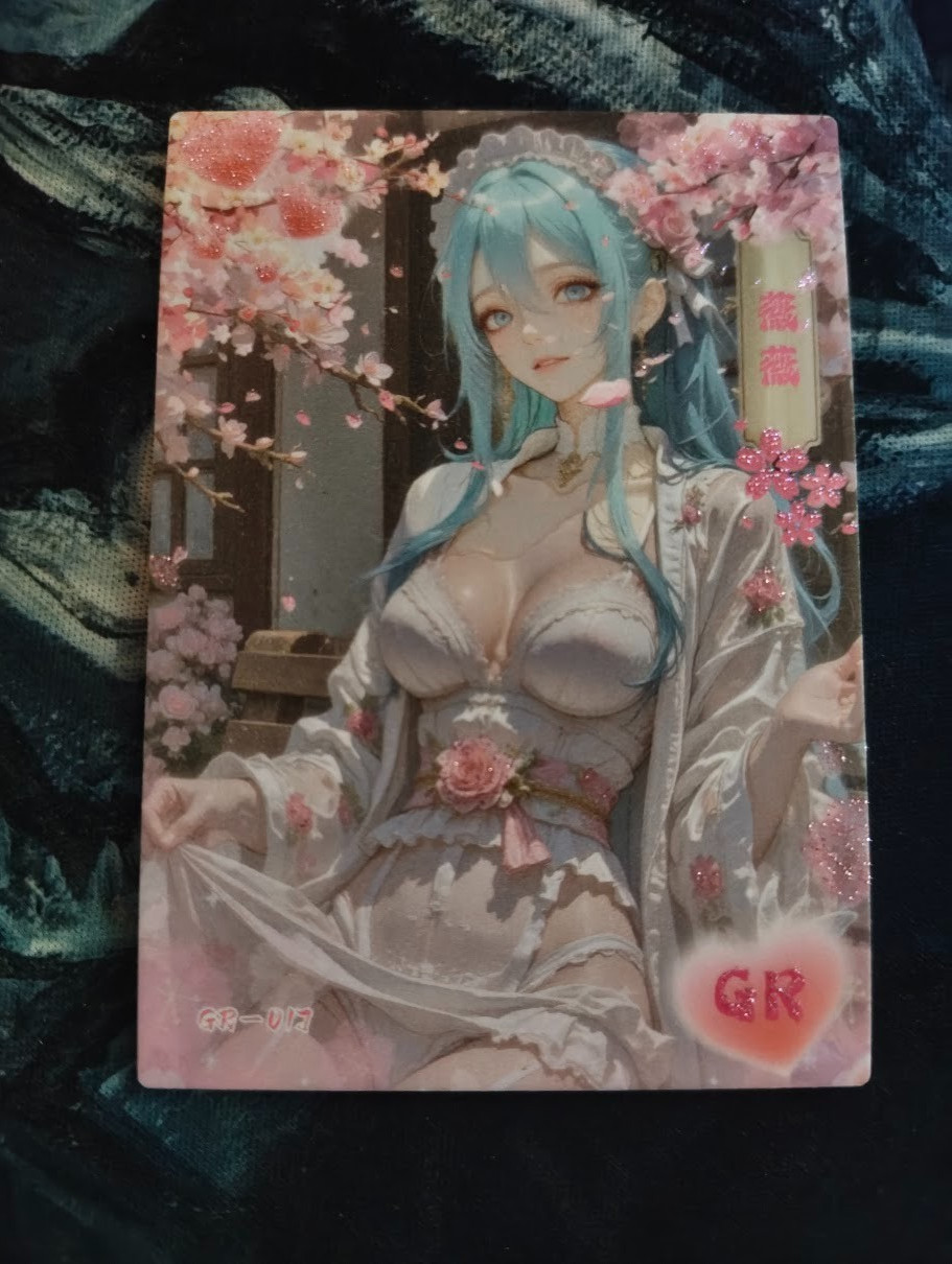 Cute Waifu Style Anime Card - Nice Collectable!  SUPER RARE