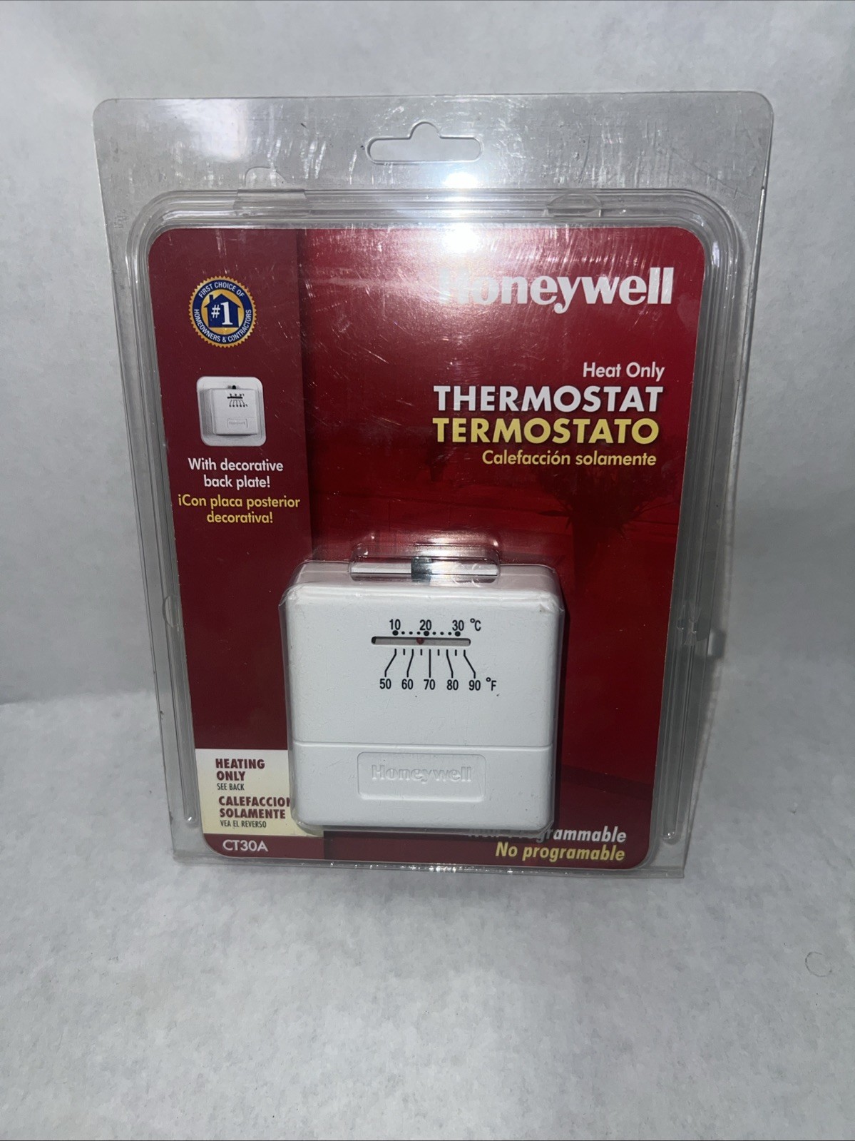 Honeywell CT30A Mechanical Non Programmable Thermostat White 120V Heat Only New