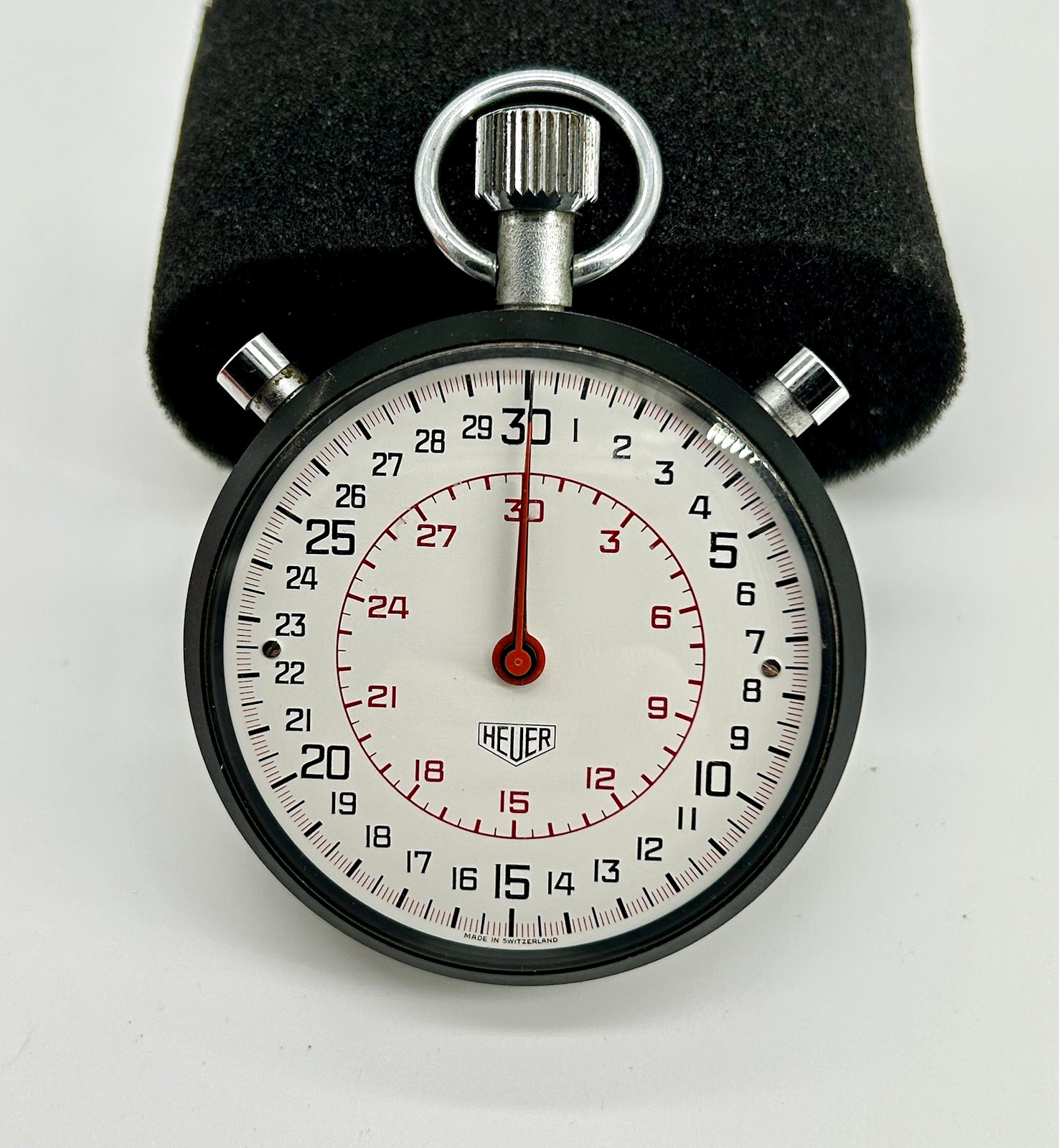 Heuer Taylor 558.402 Split Action Stopwatch Box Papers Parts Repair Vintage