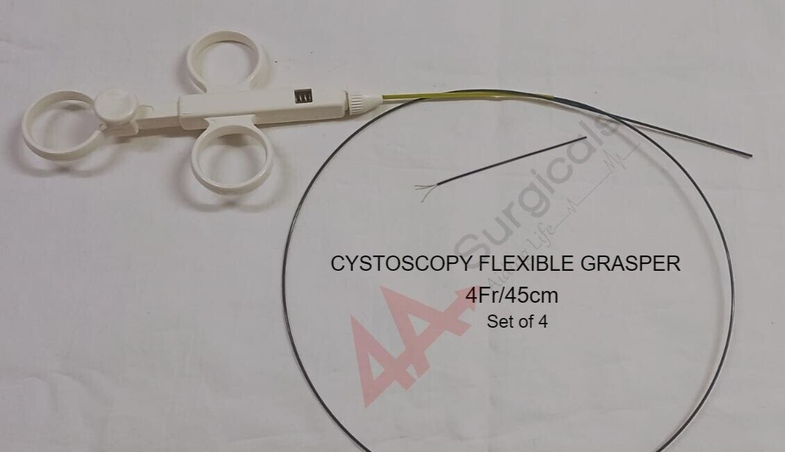 4A NEW CYSTOSCOPY FLEXIBLE GRASPER 4FR 45CM (SET OF 4)