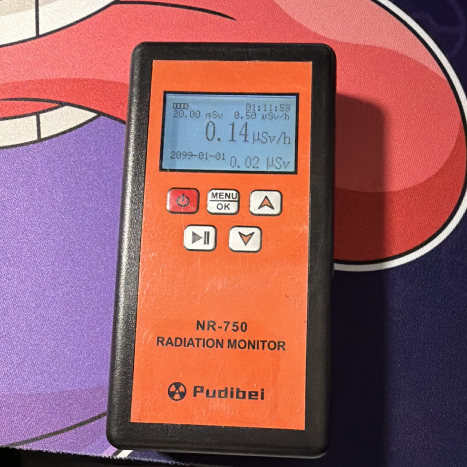 Pudibei NR-750 Radiation Monitor Detector Test Equipment MPN NR-750