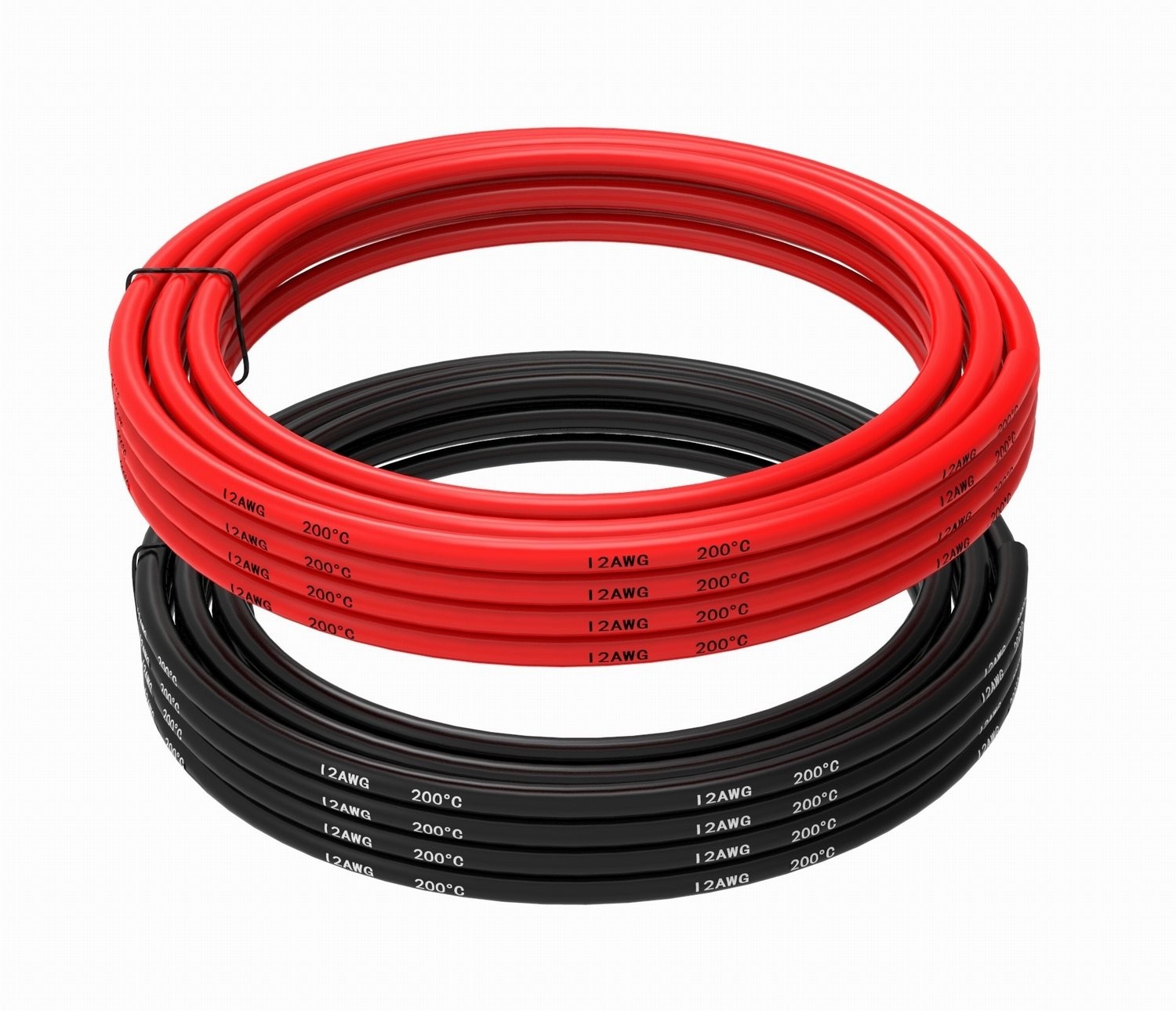 12 AWG Silicone Wire - Flexible Tinned Copper, Red/Black 10ft