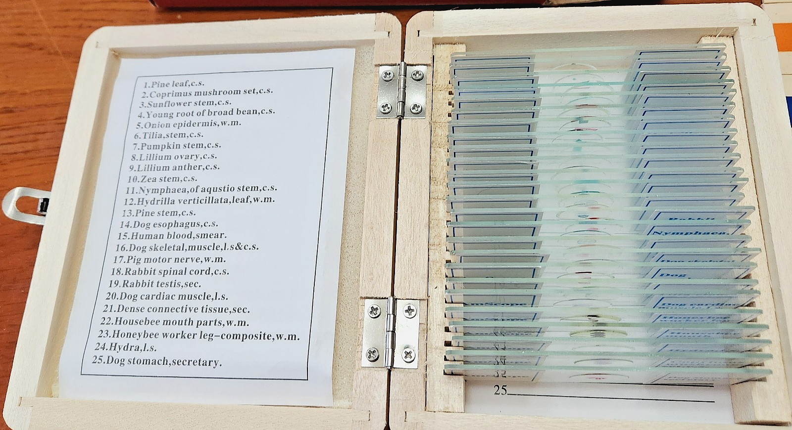 50+ Specimens on Prepared Slides for Microscope - New & Vintage Slides - Biology