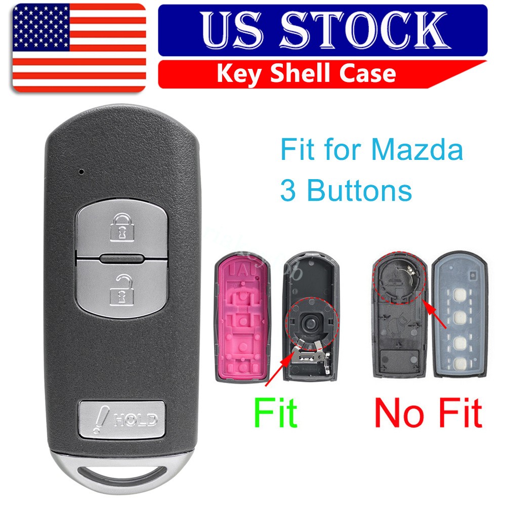 For 2013 2014 2015 2016 2017 2018 Mazda CX-5 Remote Key Fob Shell Case w/ Blade