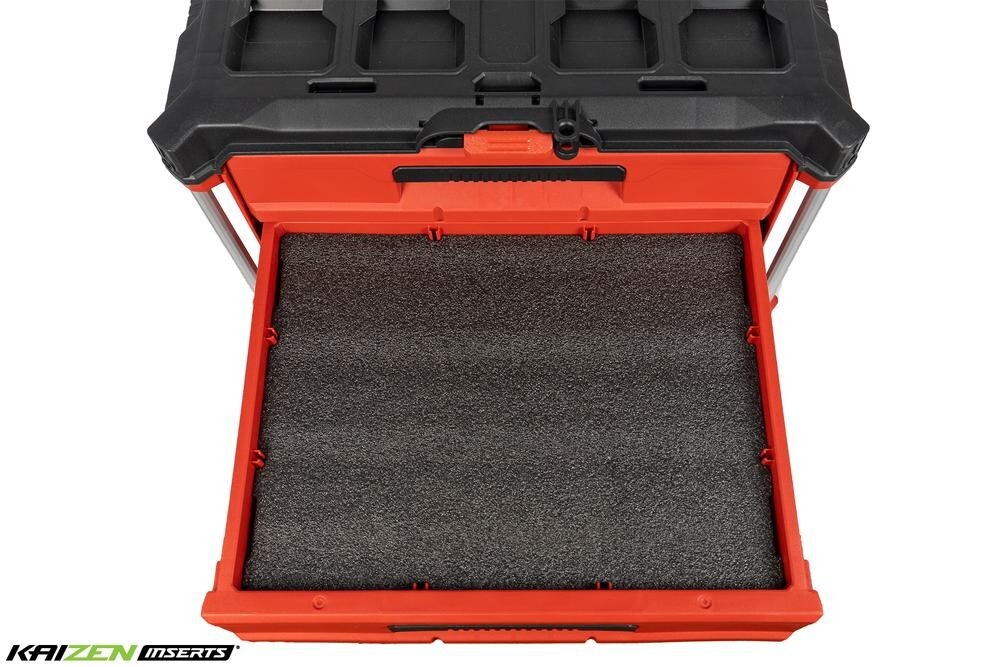 Milwaukee 48-22-8443 PACKOUT 3-Drawer Tool Box - Kaizen Foam Inserts