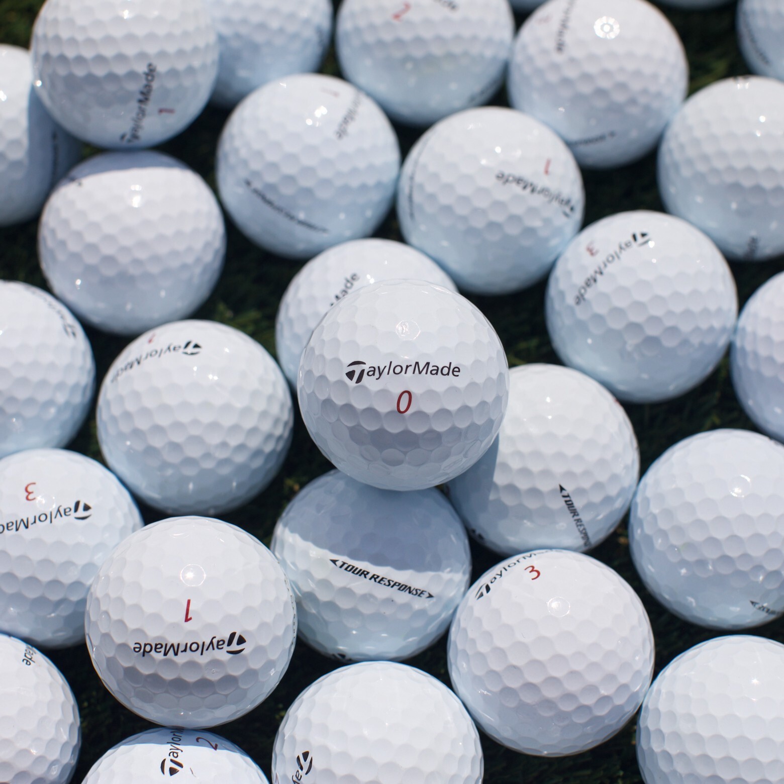 24 TaylorMade Tour Response Used Golf Balls Near Mint 5A/4A FREE SHIPPING