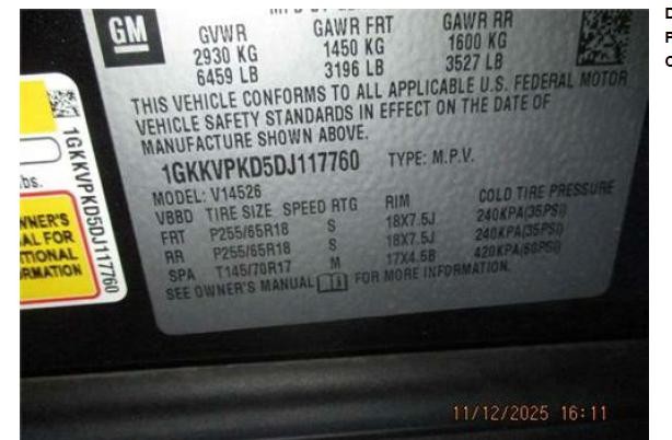 Used Floor Jack fits: 2013 Gmc Acadia Grade A