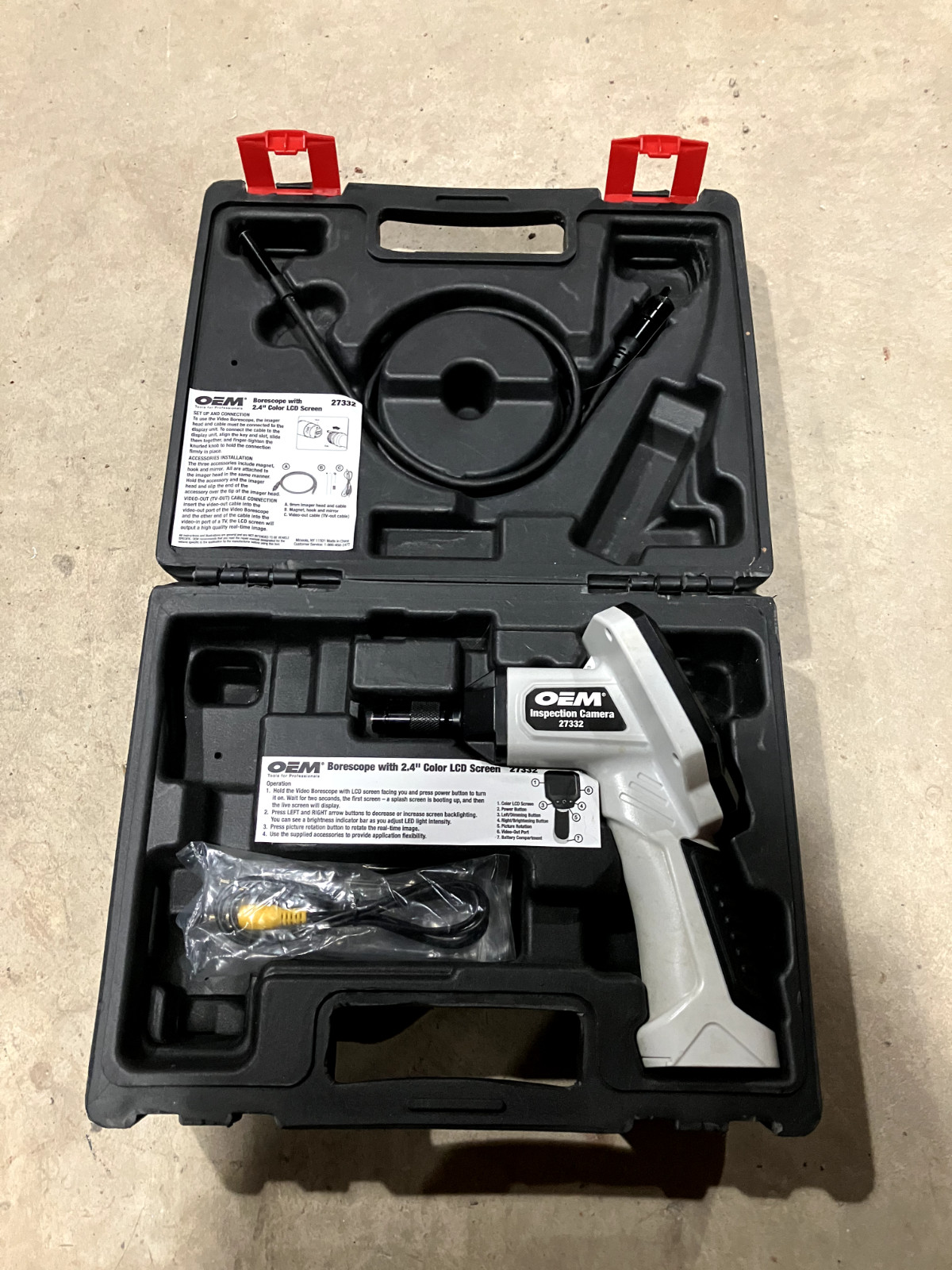 OEM Borescope With 2.4 Color LCD Screen 27332