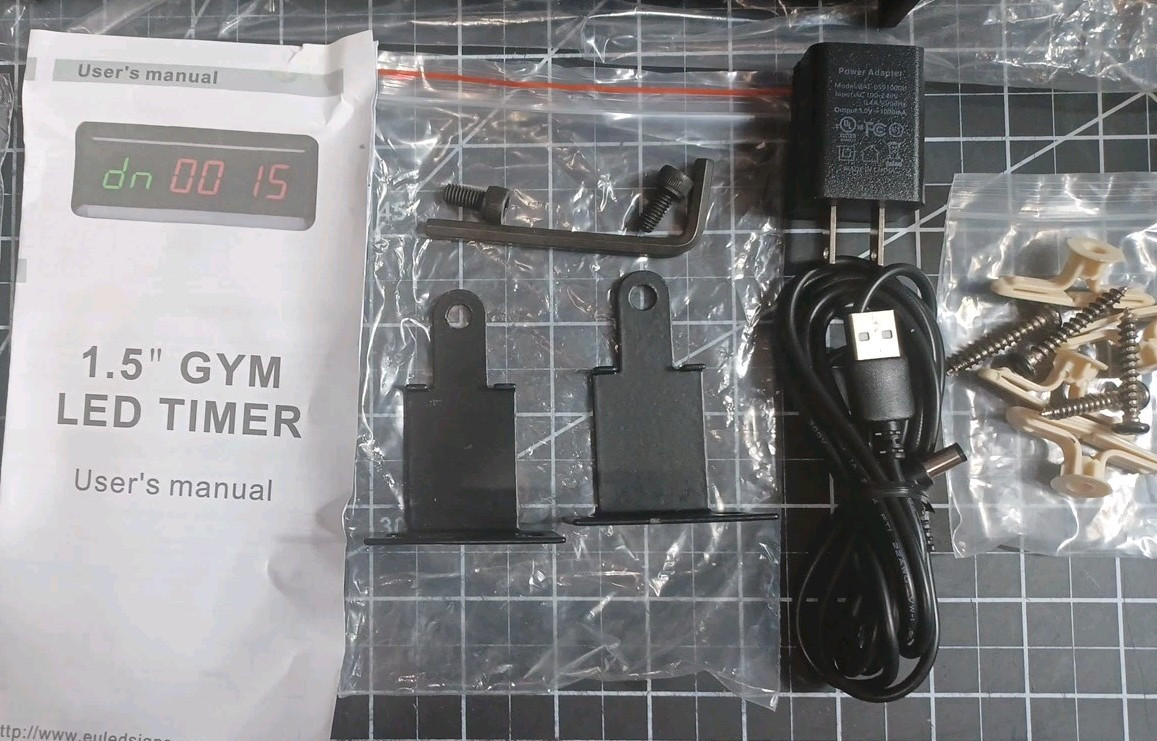 SeeSii 1.5 inch LED Gym Timer Stopwatch with Remote Controller