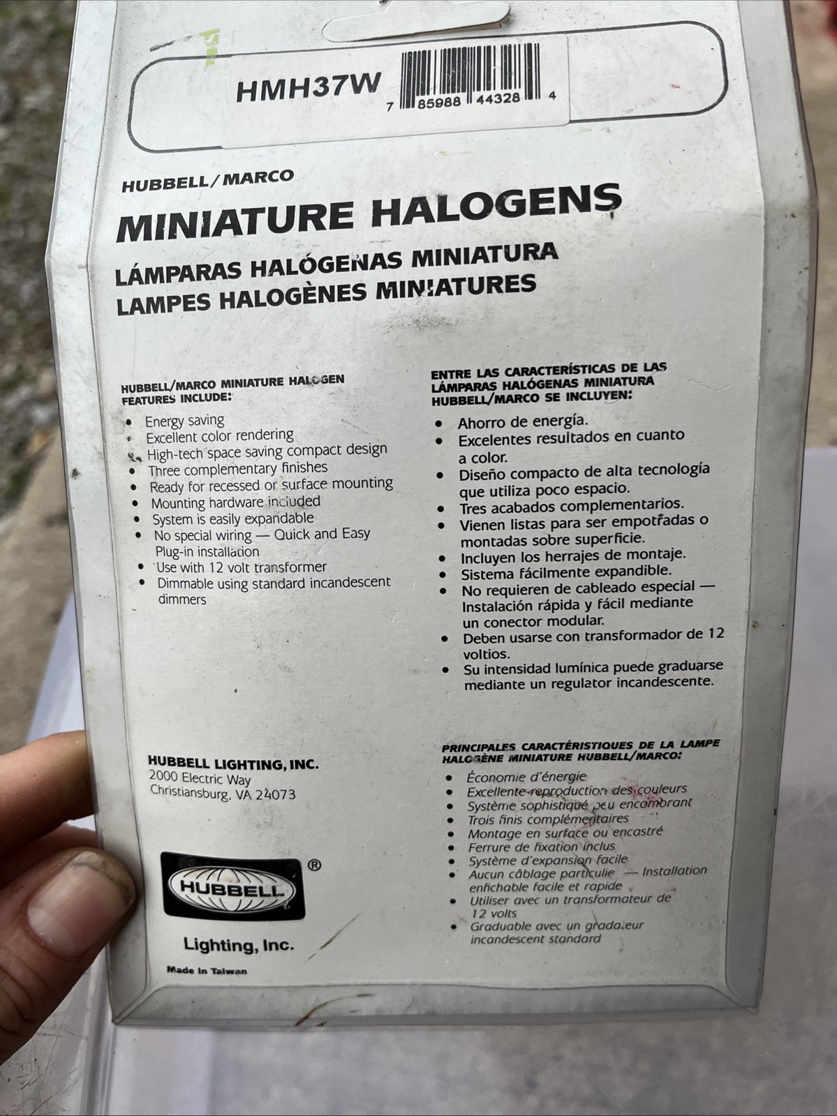 Miniature Halogens Light