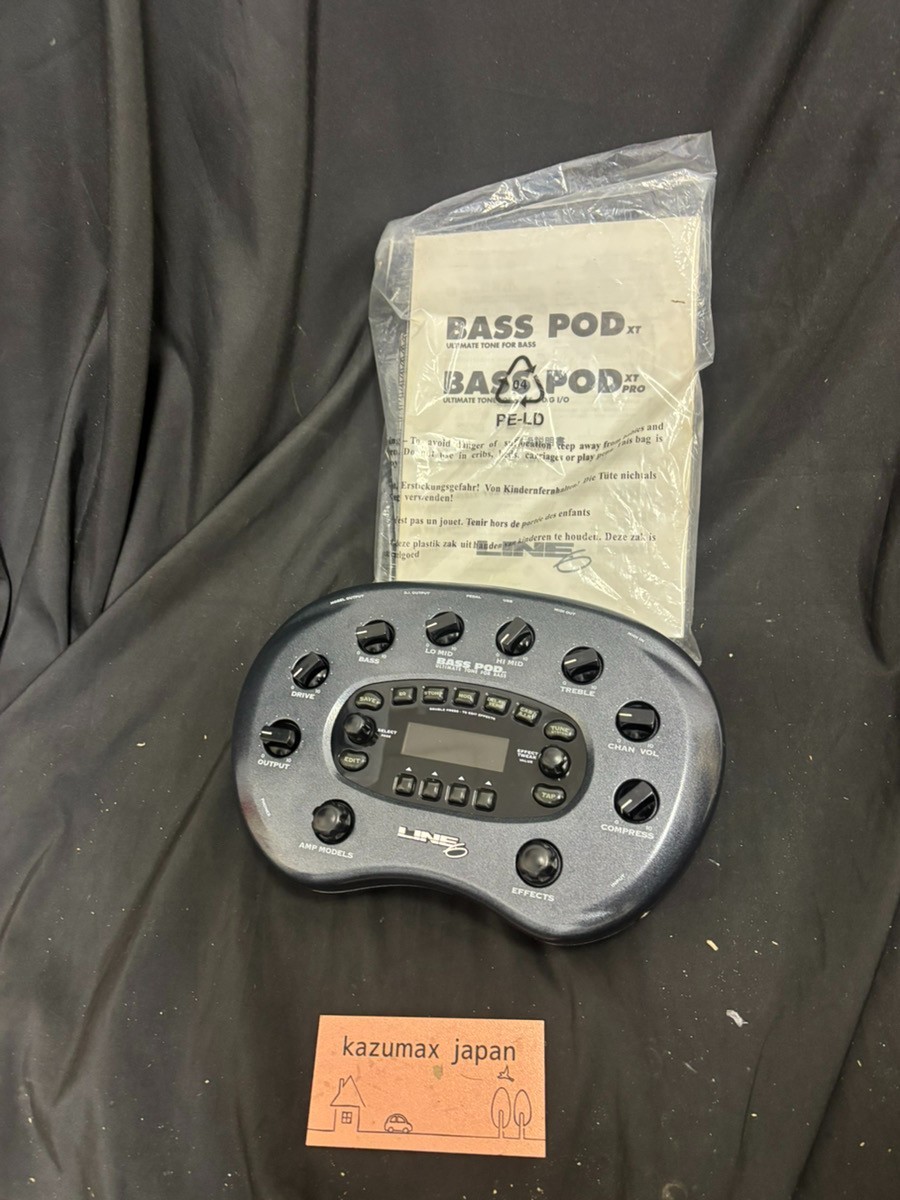 LINE6 BASS POD BASS AMP MODELER Bass Guitar Effect with Manual