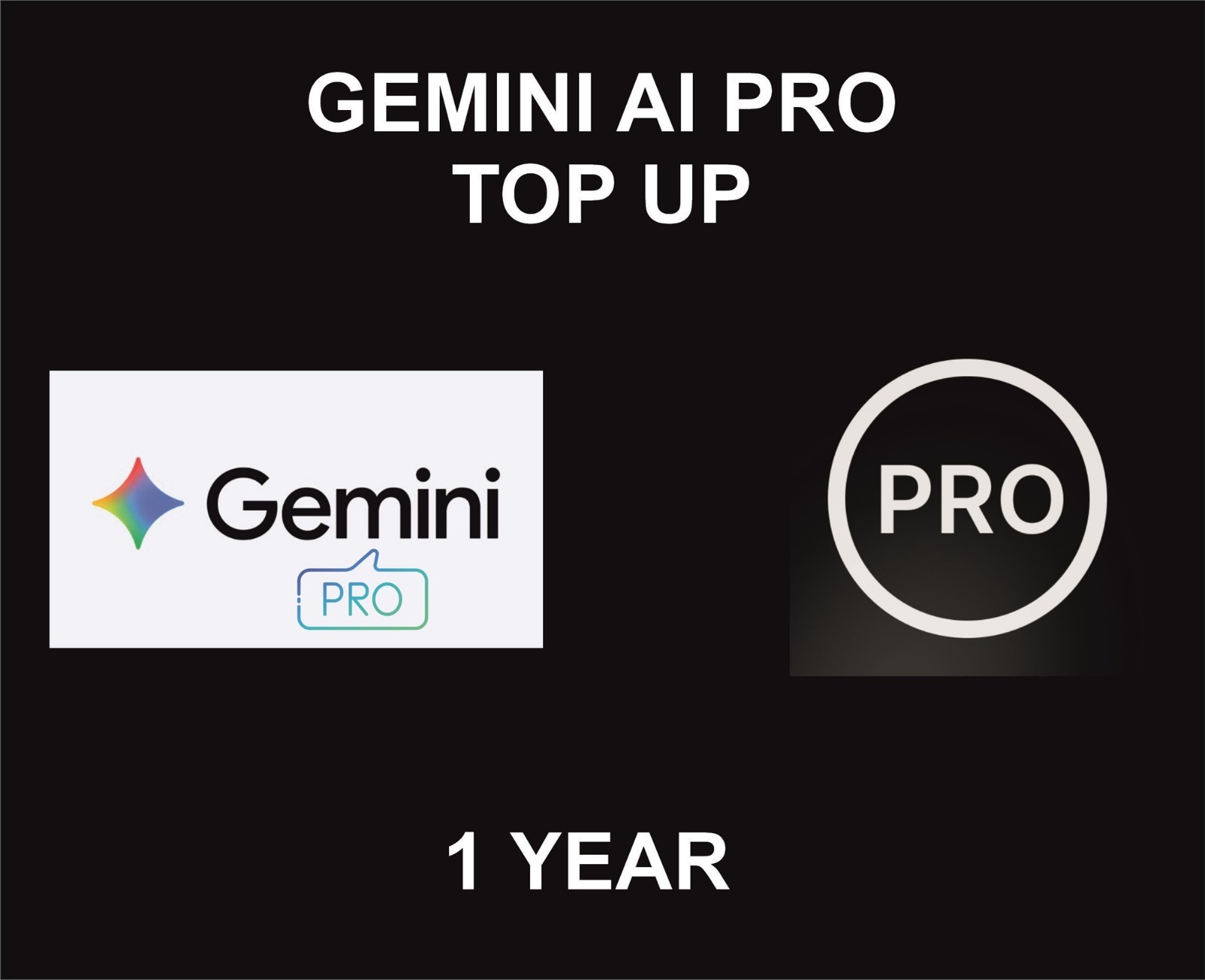 Gemini Ai Pro, 1 Year, Top Up Package, New Or Existing Account