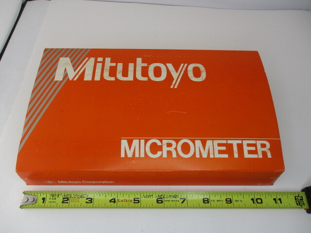 MITUTOYO Micrometer Cardboard Sleeve For The Plastic Case Fits 6-1/2" x 1-3/8"