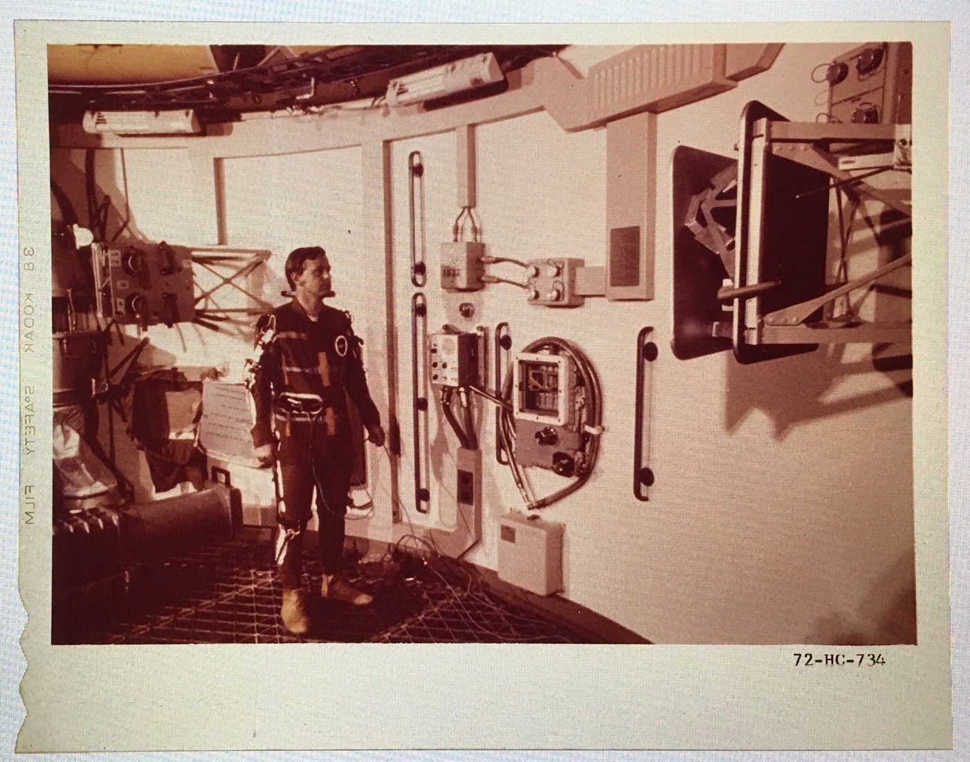 PROJECT SKYLAB CREW MOTION EXP. CANDID ORIGINAL CANDID COLOR TRANSPARENCY C3