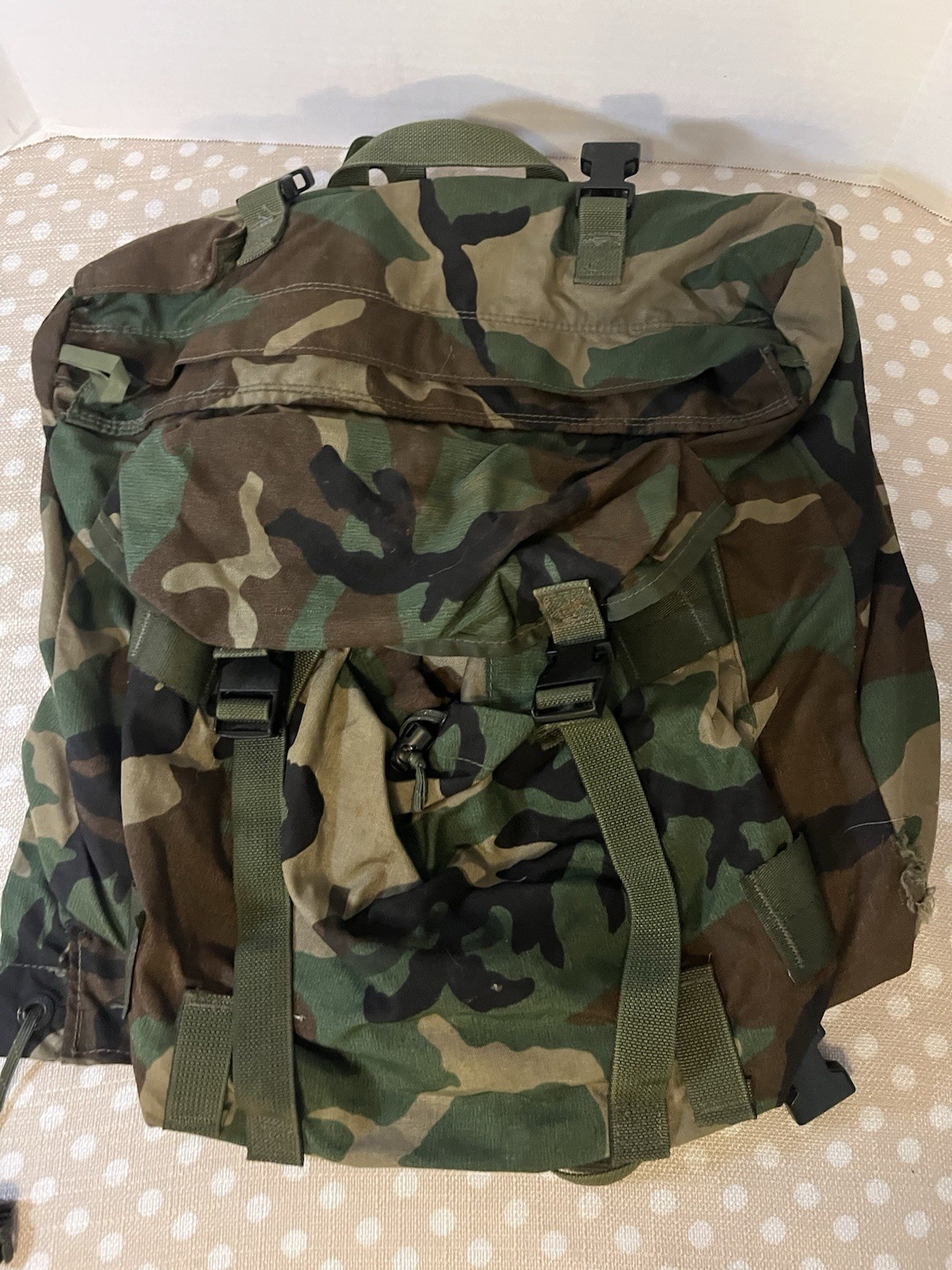 SDS Combat Pack Backpack Ruck Sack Military Woodland Camo Specialty Defense