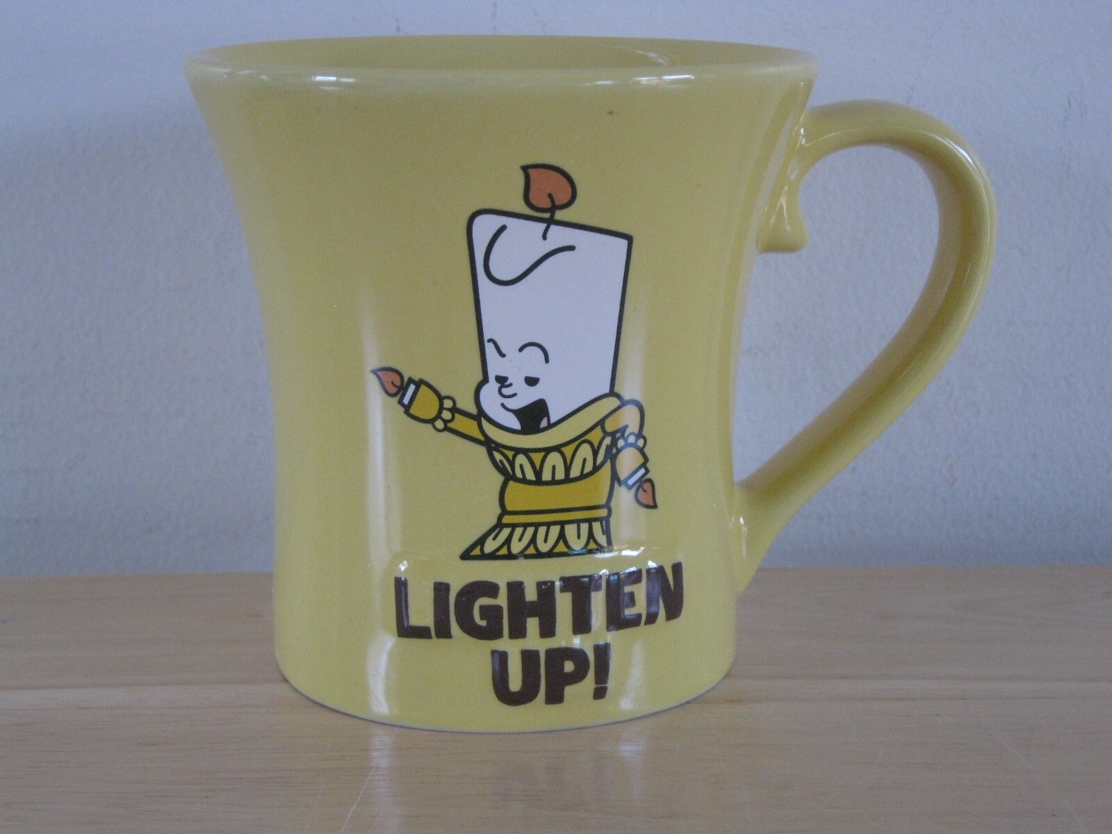 Disney Lighten Up! Yellow Candle Mug