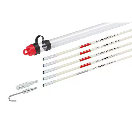 Milwaukee Tool 48-22-4160 Rod Set, Bullet Nose, 5Ft L, 5/16"Dia, 2 Rod