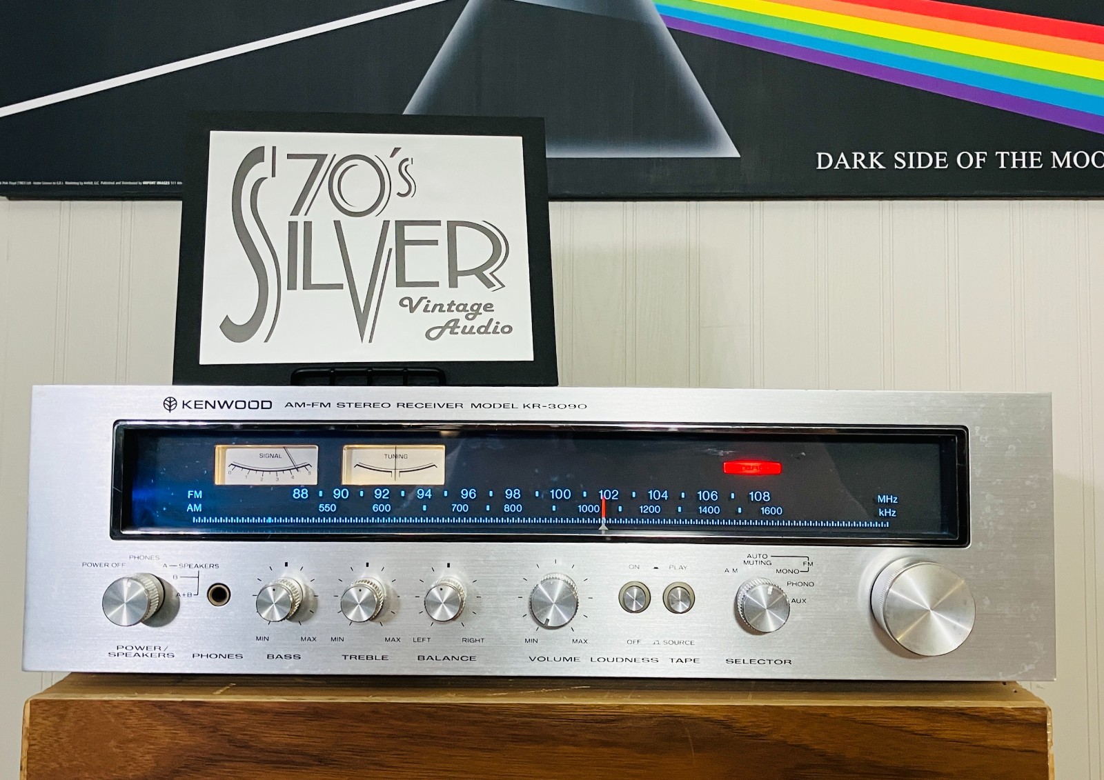 Kenwood KR-3090 AM/FM Stereo Receiver: Tested/Service/Working. New LED's. 26 WPC