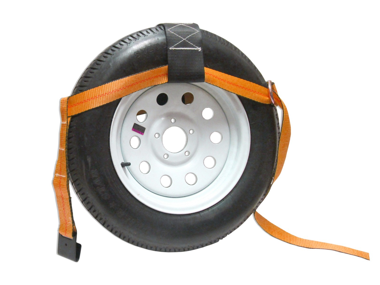 Tow Dolly Tire Straps 13-18" Wheels 2" Basket Tie Down 3335 lb WLL Pair