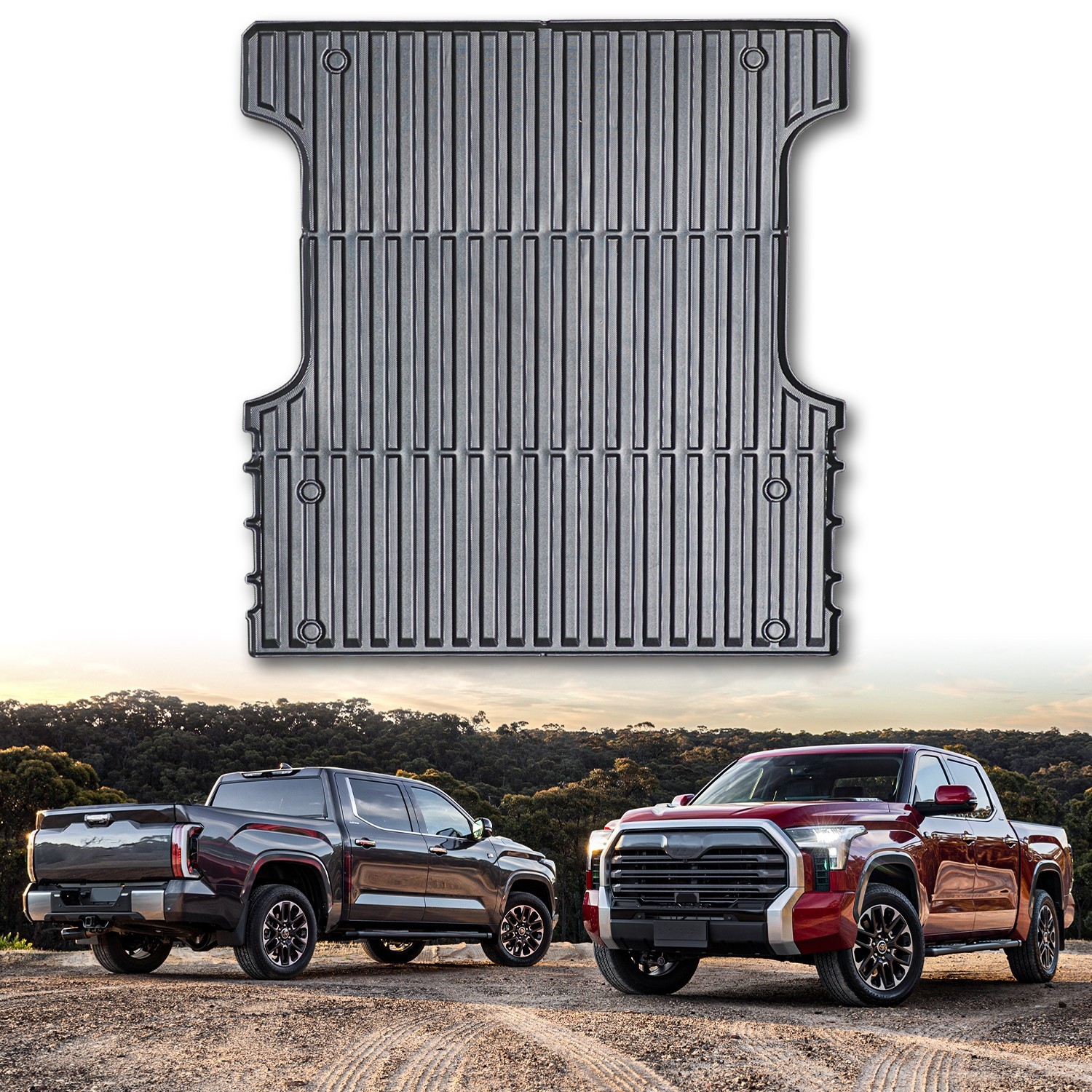 5.5Ft Truck Bed Mat Bed Liner 3D Crew Cab Short Bed For 2022-2026 Toyota Tundra