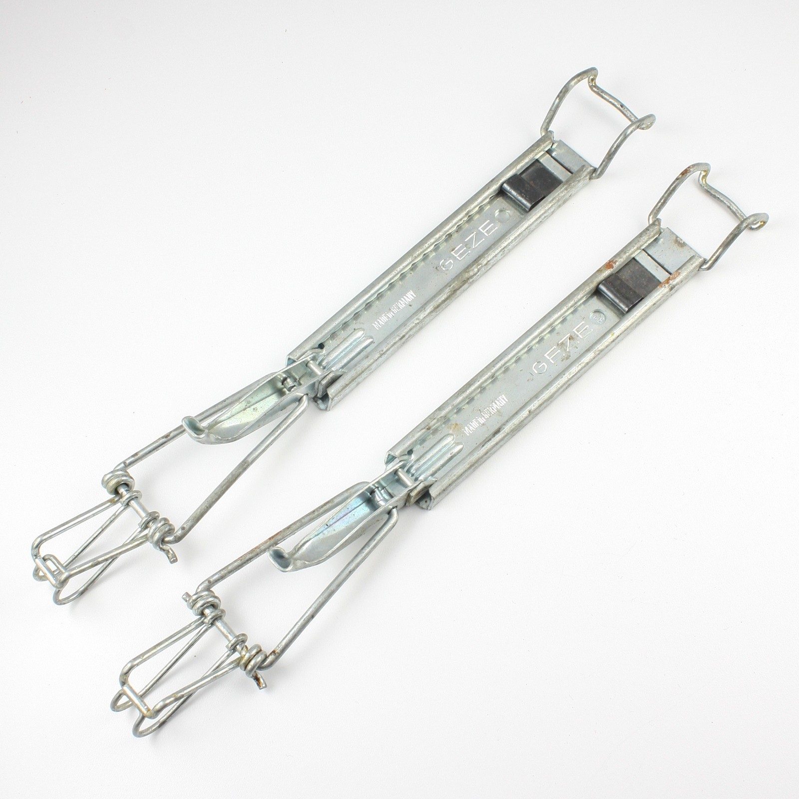 Geze - Ski Boot Clamp - Vintage Aluminum Boot Tree Carrier Holder - Pair