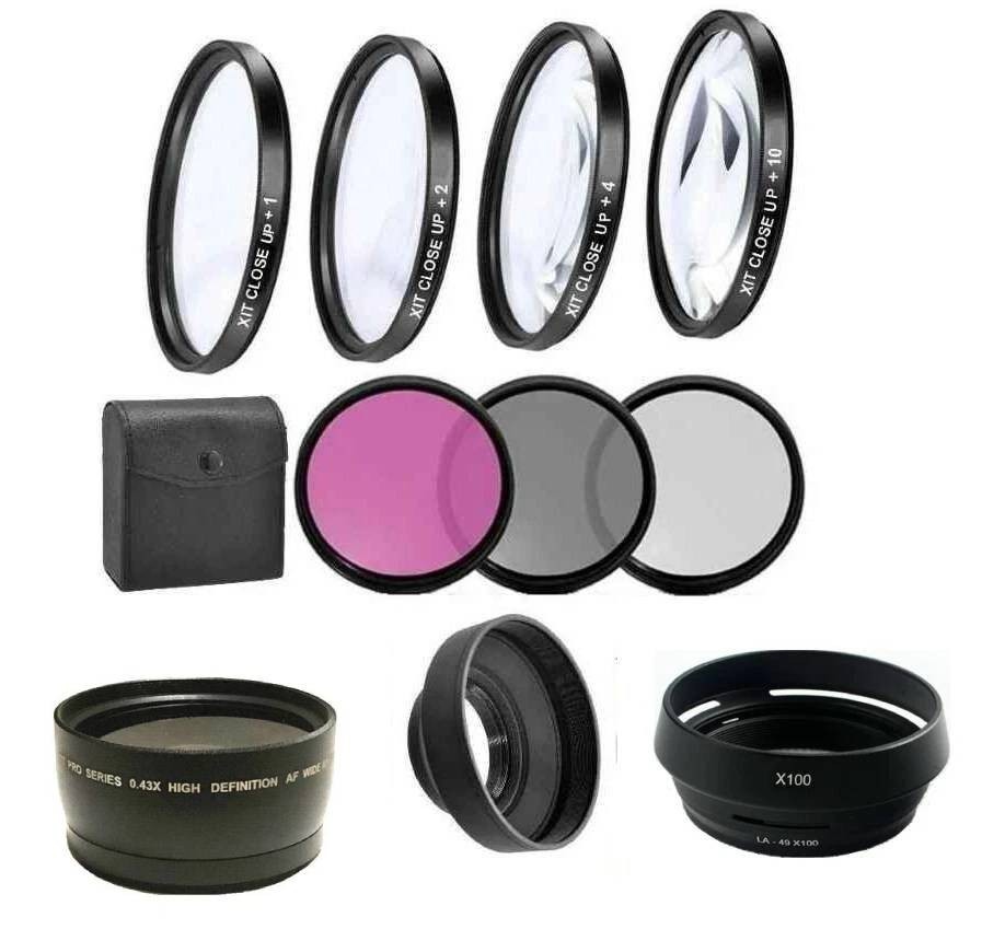 Accessory Lens Filter Kit Kit or Fujifilm X100VI, X100, X100S, X100T,  X70