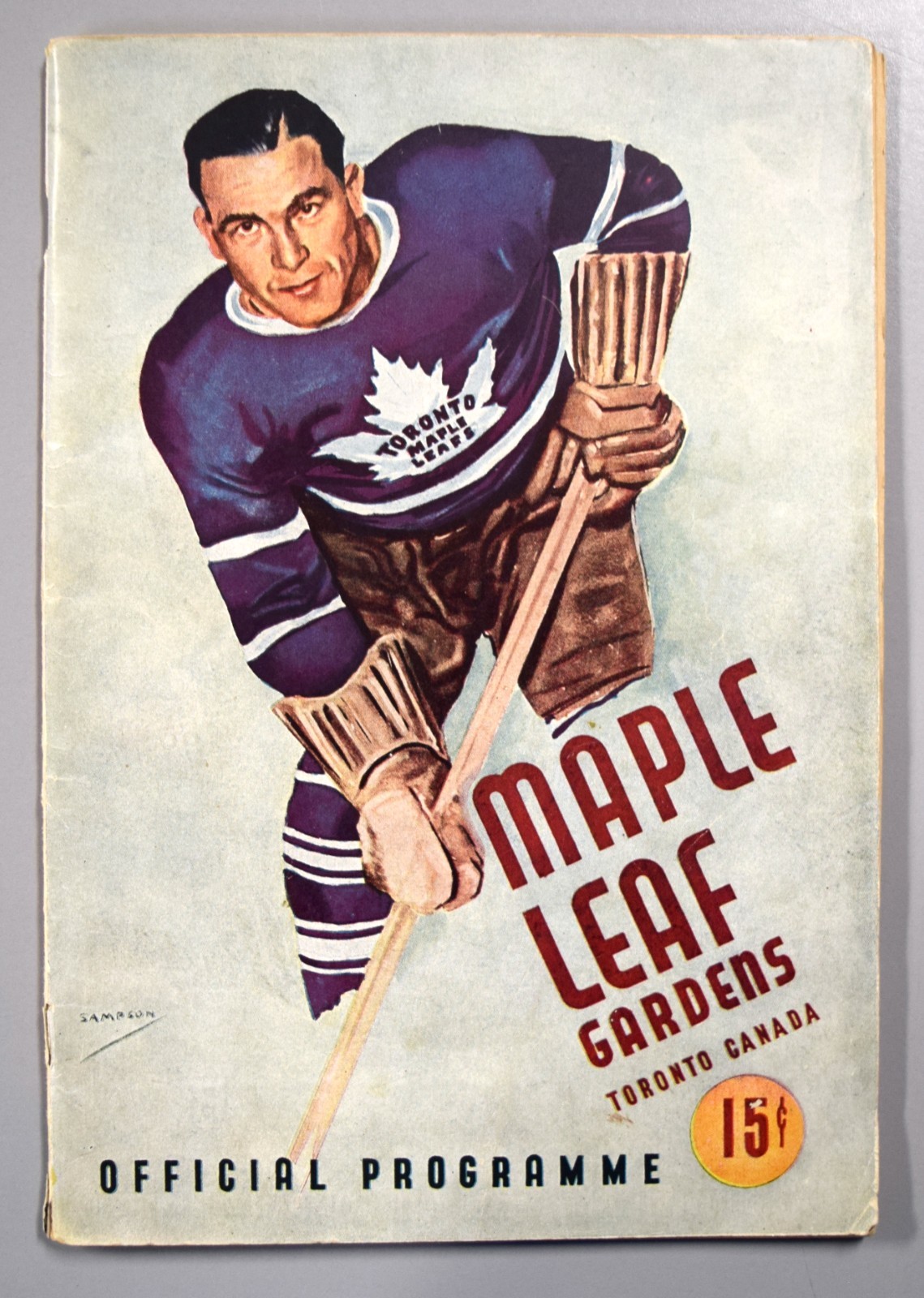 Toronto Maple Leafs vs Montreal Canadiens March 9th 1946 Official Game Program