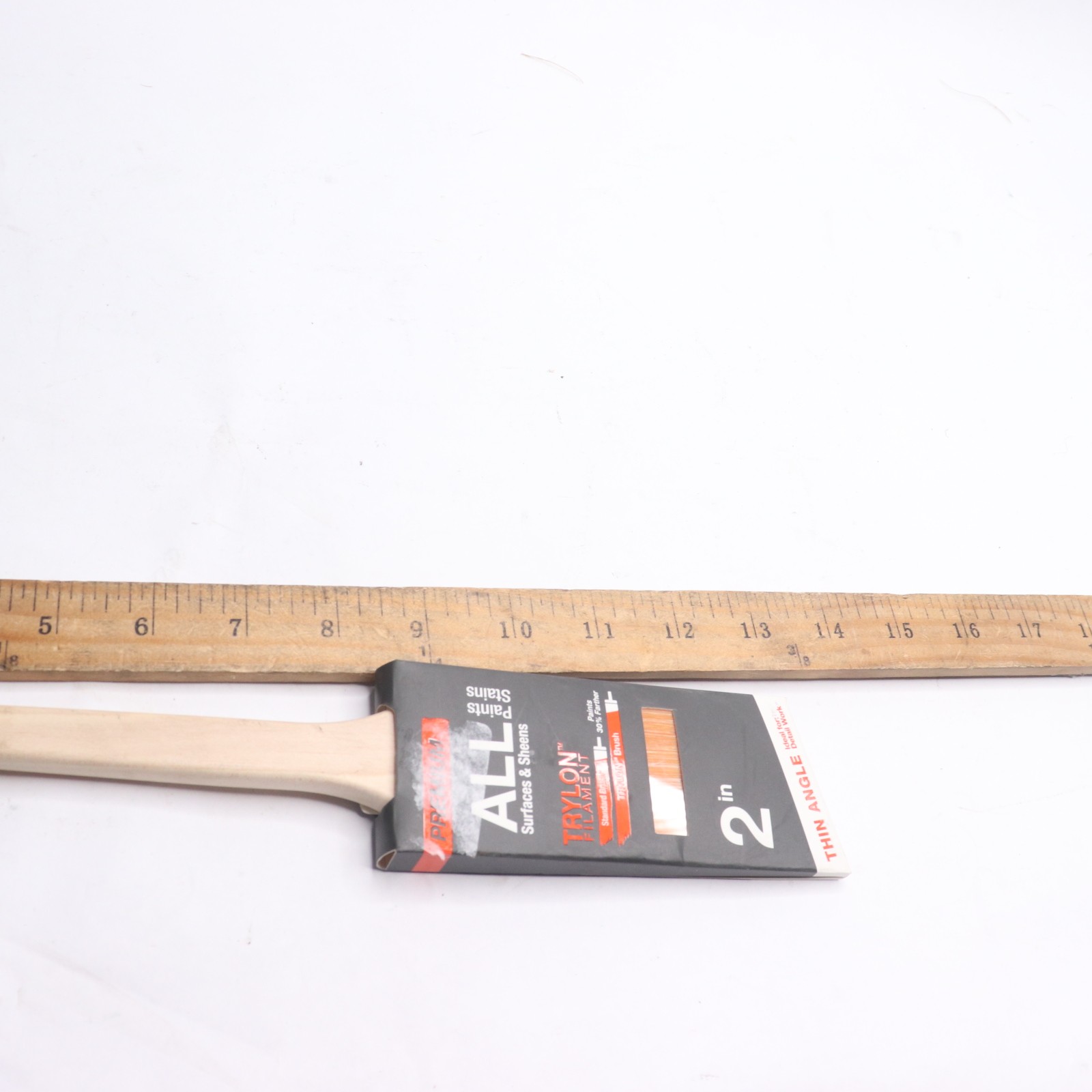 Premium 2 in. Polyester Trylon Thin Angled Sash Paint Brush