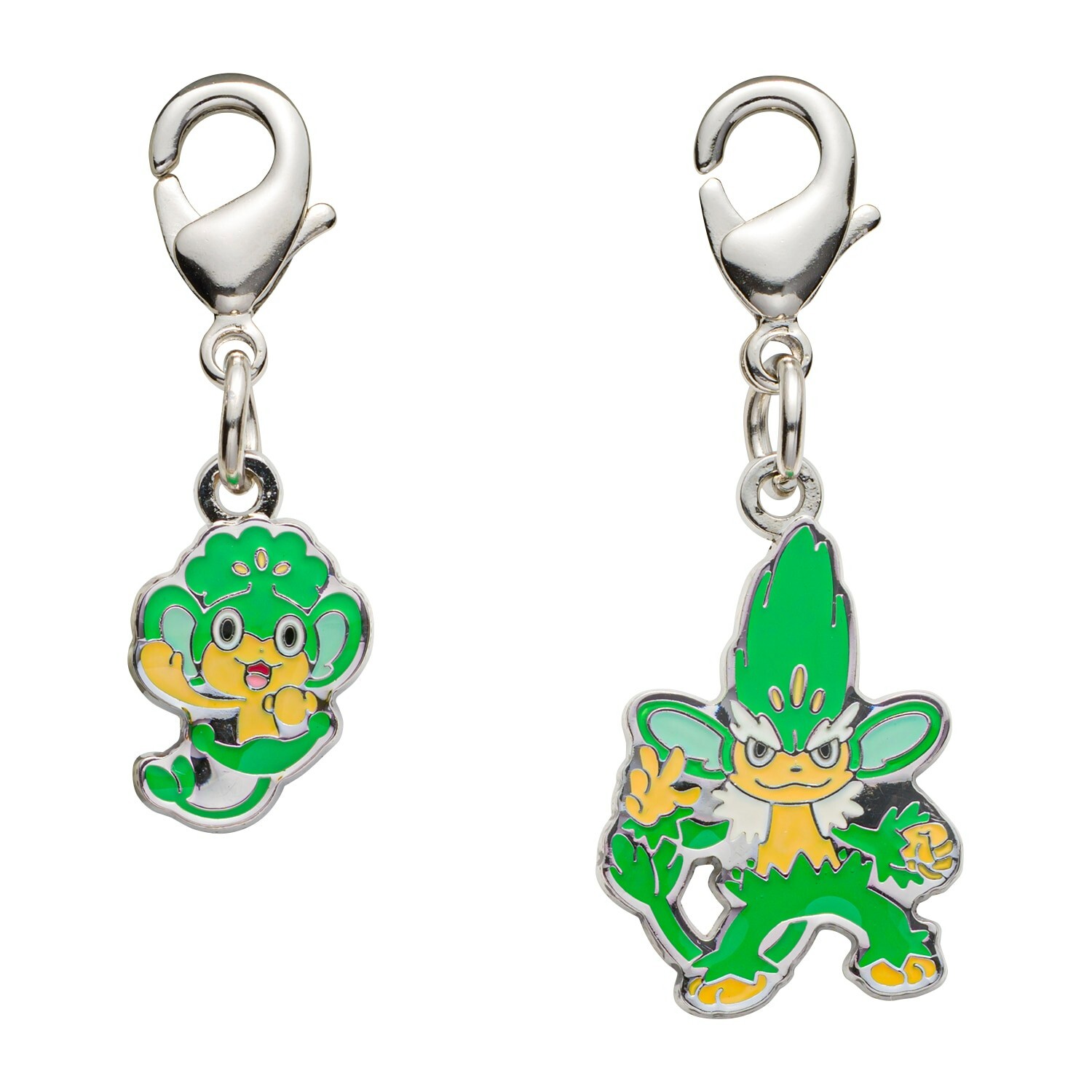 Pokemon Center National Zukan Metal Charm 511 512 Pansage Simisage Unova