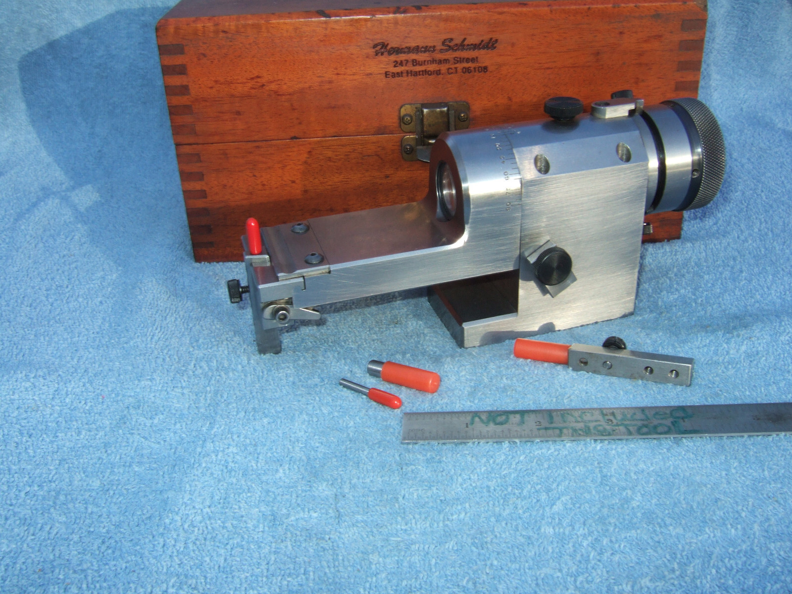 HERMANN SCHMIDT "KR" CLEARVIEW RADIUS&ANGLE WHEEL DRESSER USED W/BOX TOOLMAKER Z