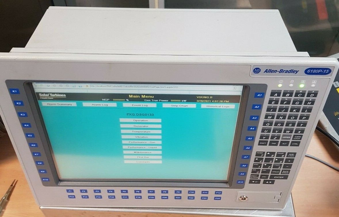Allen Bradley 6180P-15BPXPDC Ser D Industrial Comp Keypad/Touch 2010 15" **READ