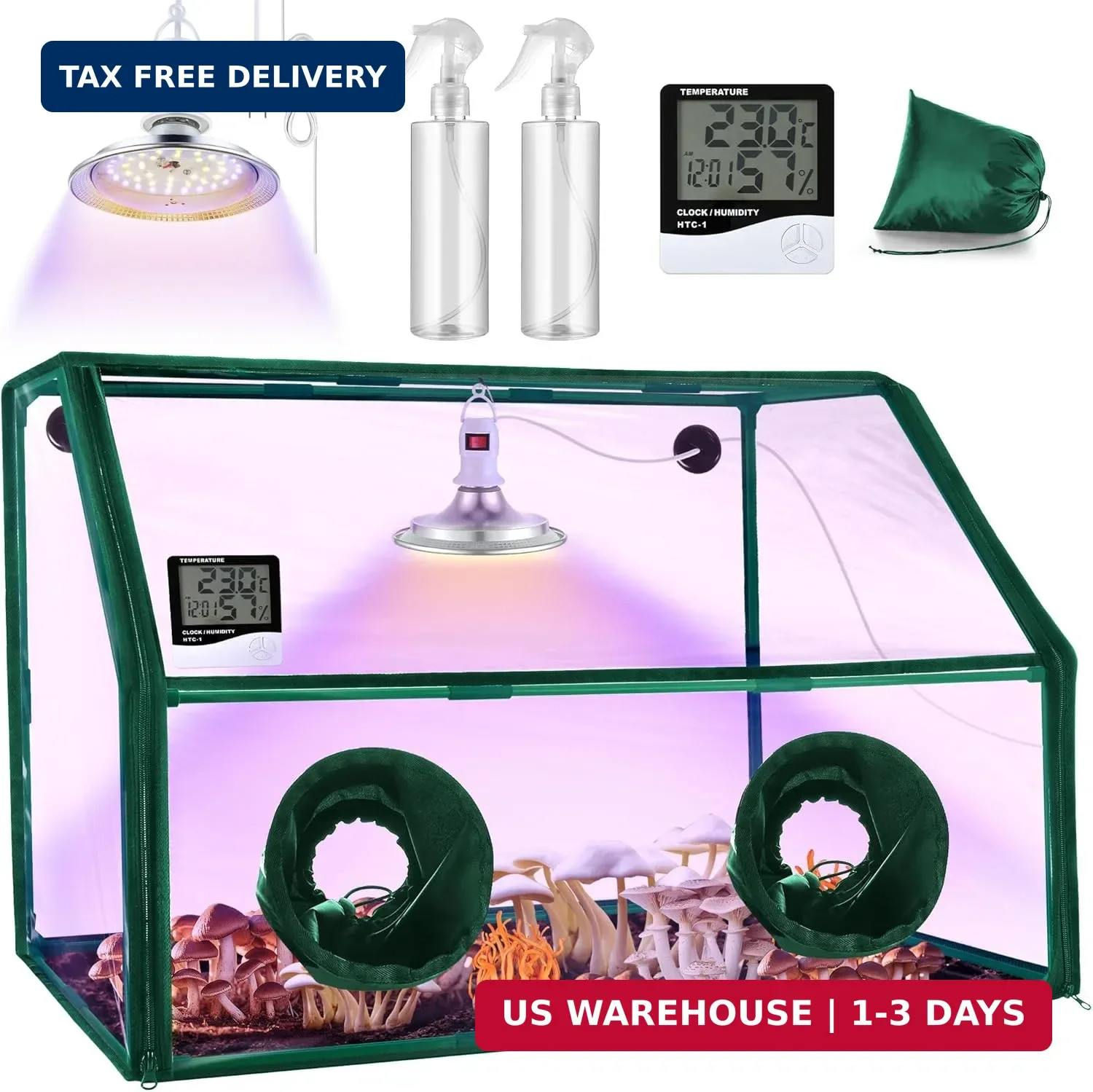 Large Still Air Box Mushroom Grow Tent, 30X20X20 in Mycology Fume Hood Propagati