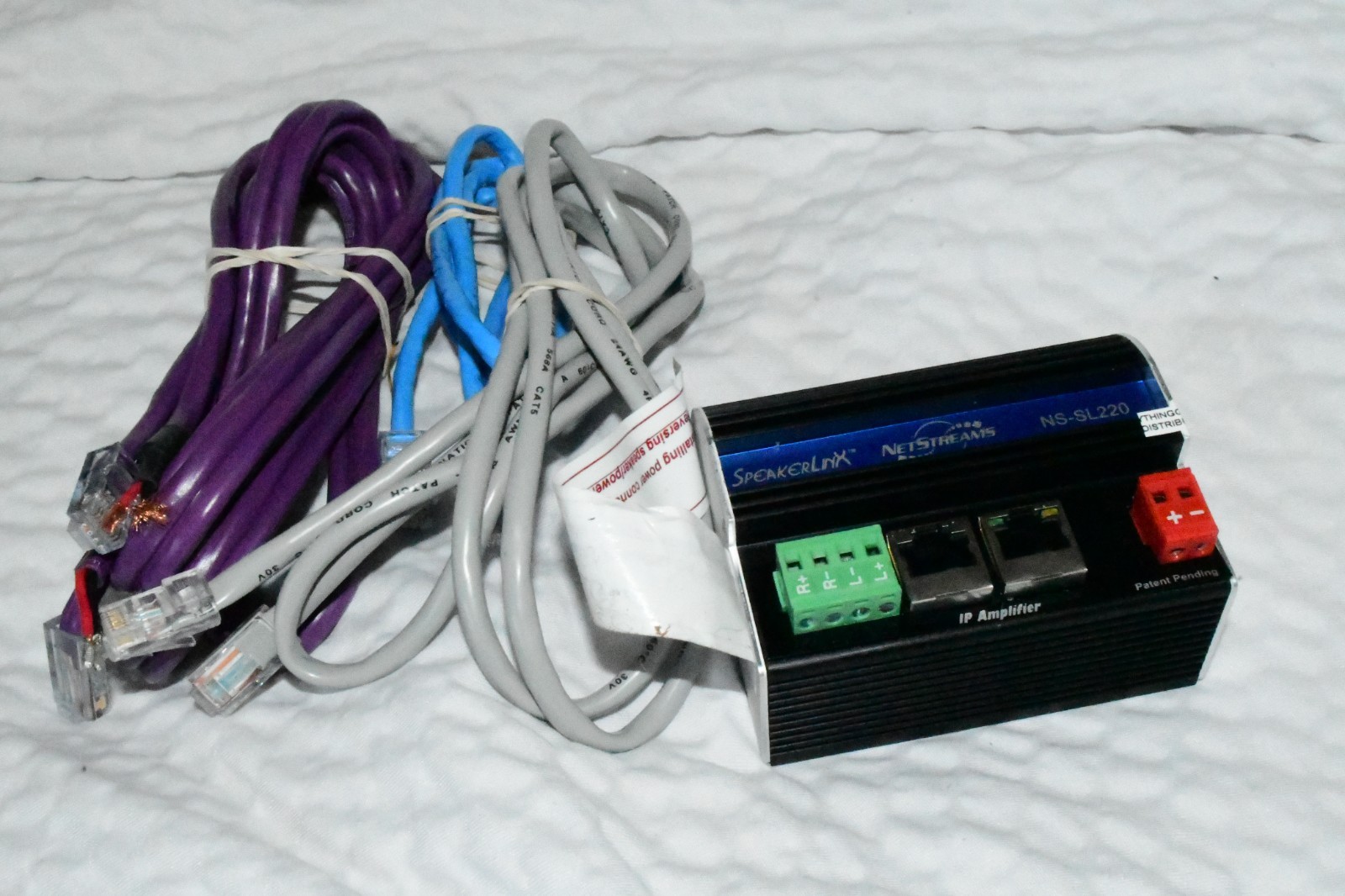 NetStreams SpeakerLinX NS-SL220 Room Controller Amplifier With Cables w5a3