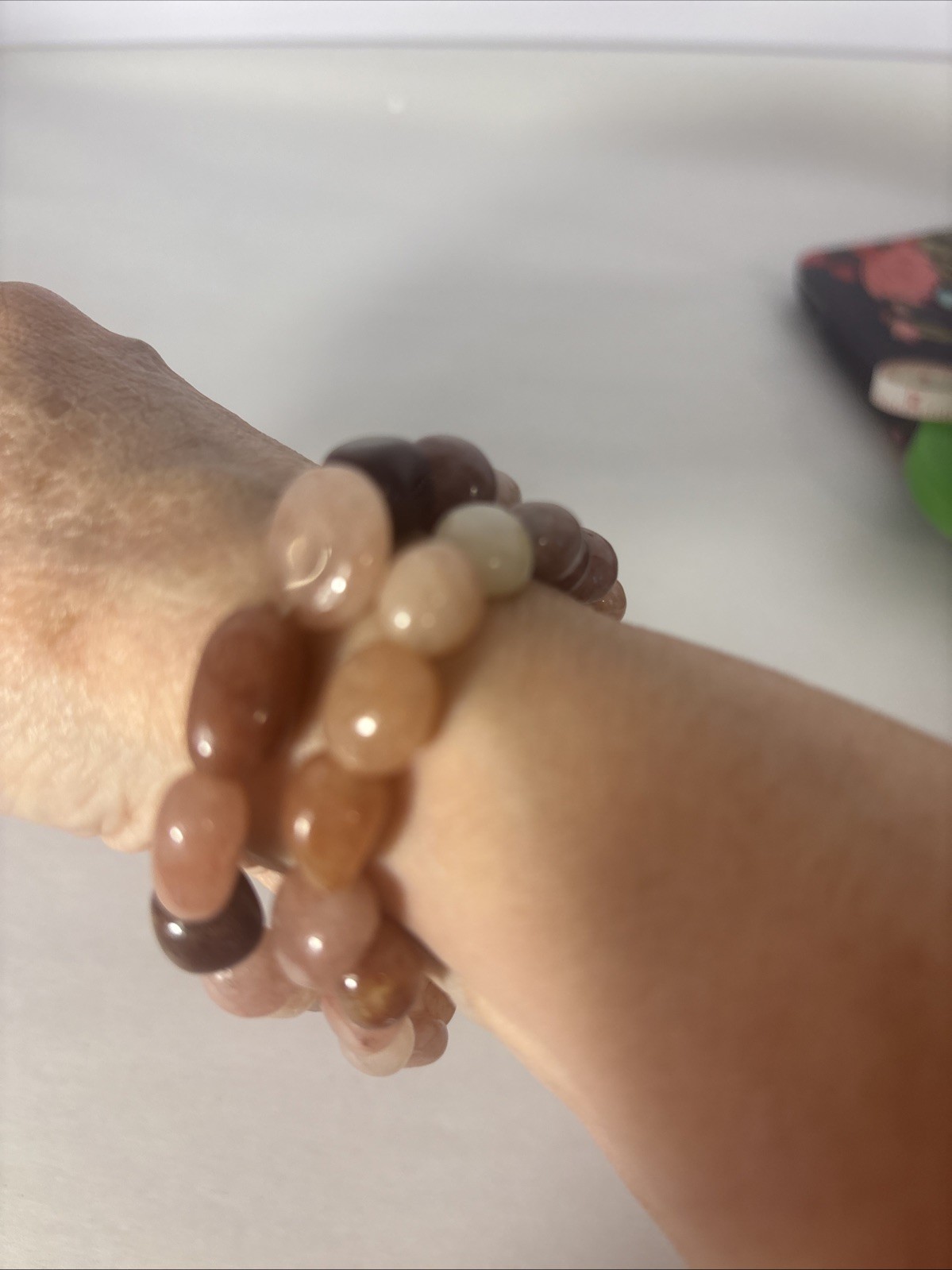 Sunstone Elastic Bracelet Sz 7