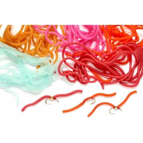 TURRALL - Worm material for making fishing flies, fly tying worm body, 4colours