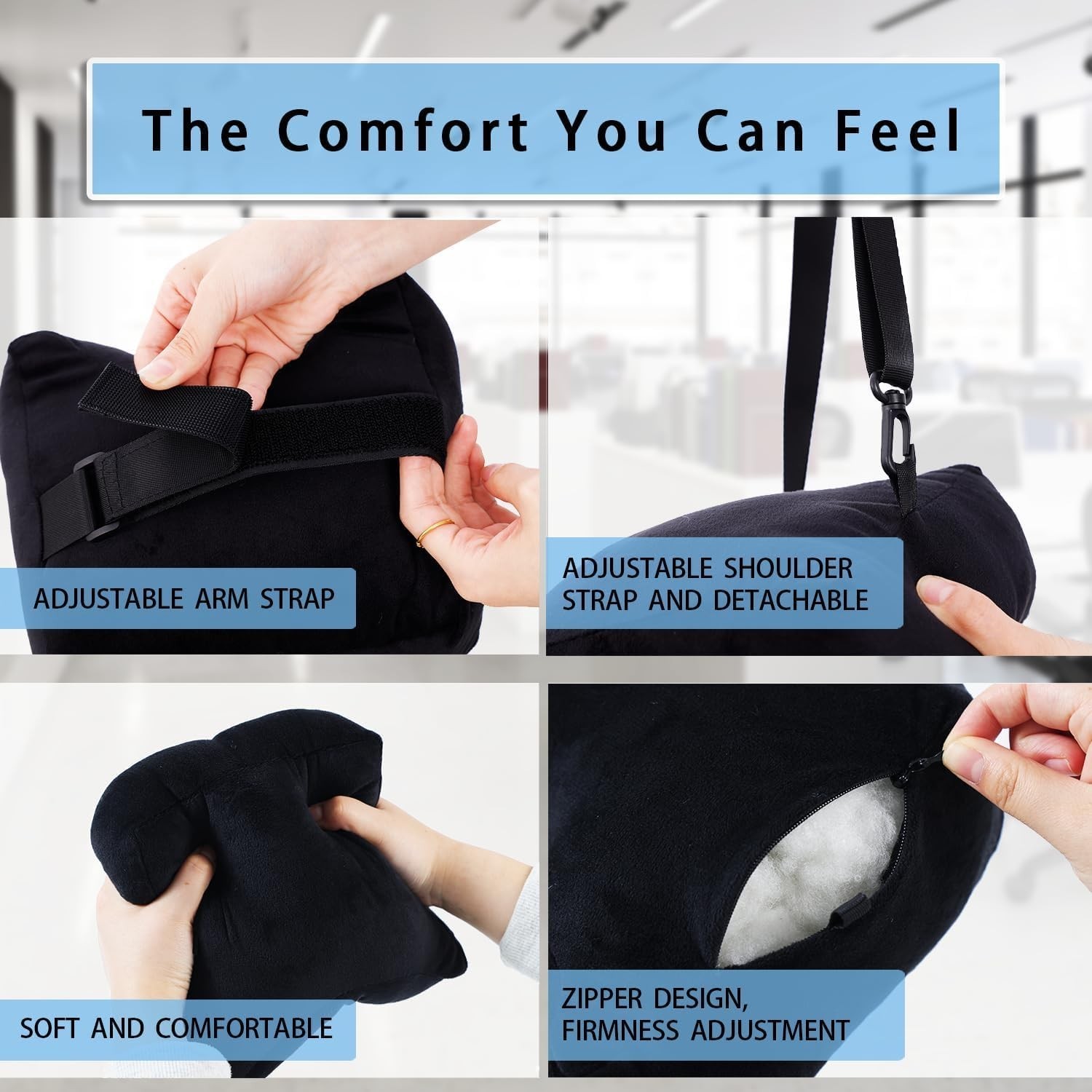 Rotator Cuff Pillow Surgery for Shoulder Pain Relief With Strap, Shoulder Pil...
