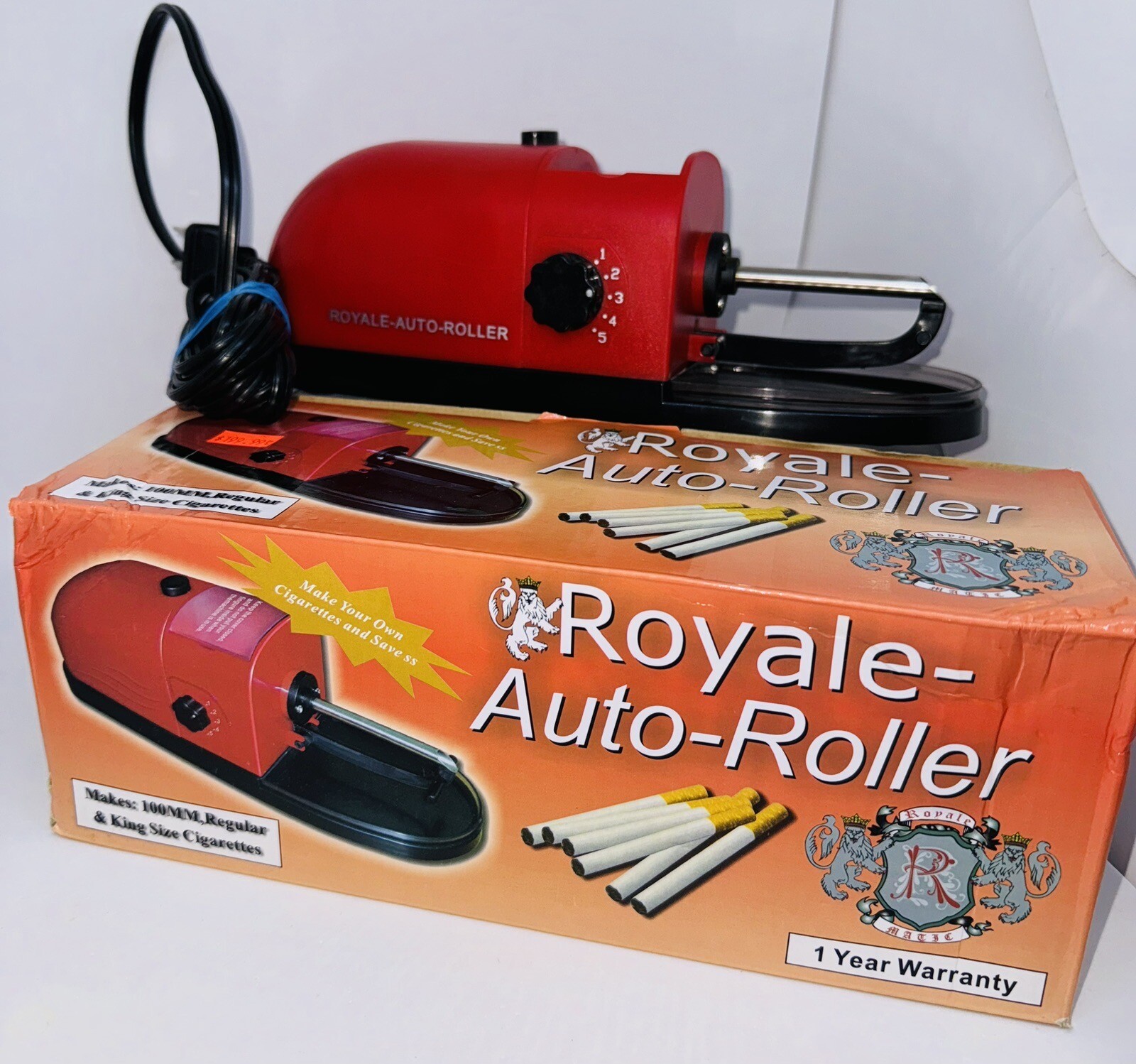 Electric Cigarette Machine Easy Rolling Filling Makes King Size & Regular Size