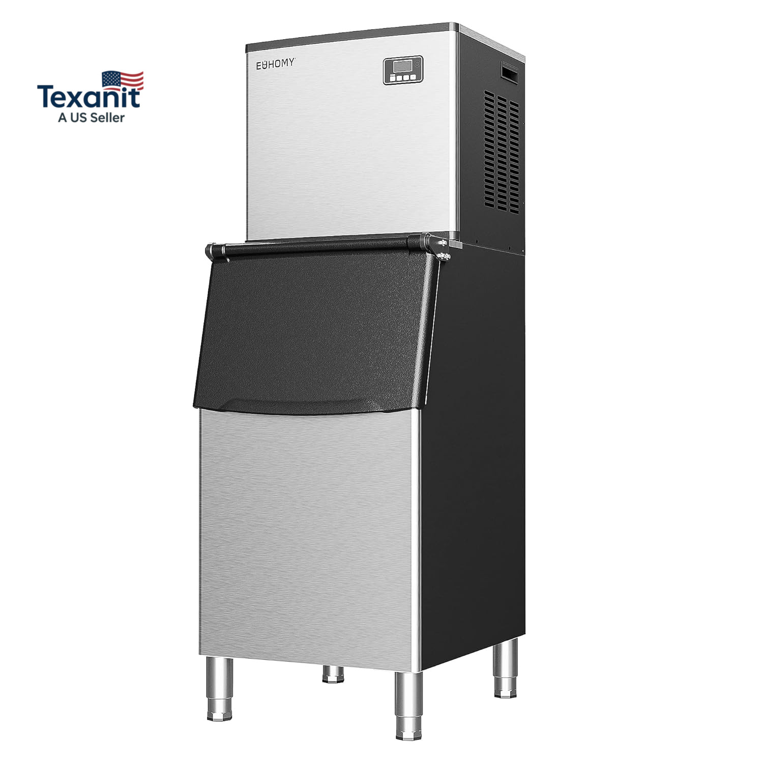 Commercial Ice Maker Machine 400Lbs/24H,Etl Approval, Industrial Ice Machine, 25