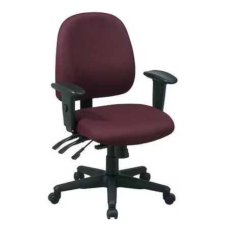Office Star 43808-227 Desk Chair Desk Chair, Adjustable Arms, 3-1/2" Height,