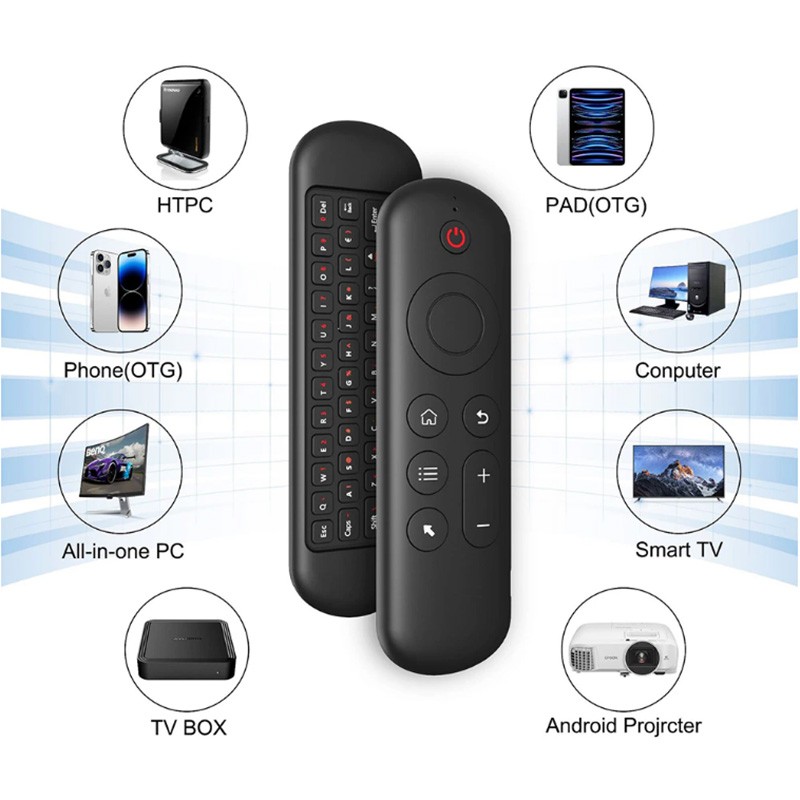 Bluetooth / 2.4G USB Dongle Air Mouse RPG Backlight Keyboard Remote Control