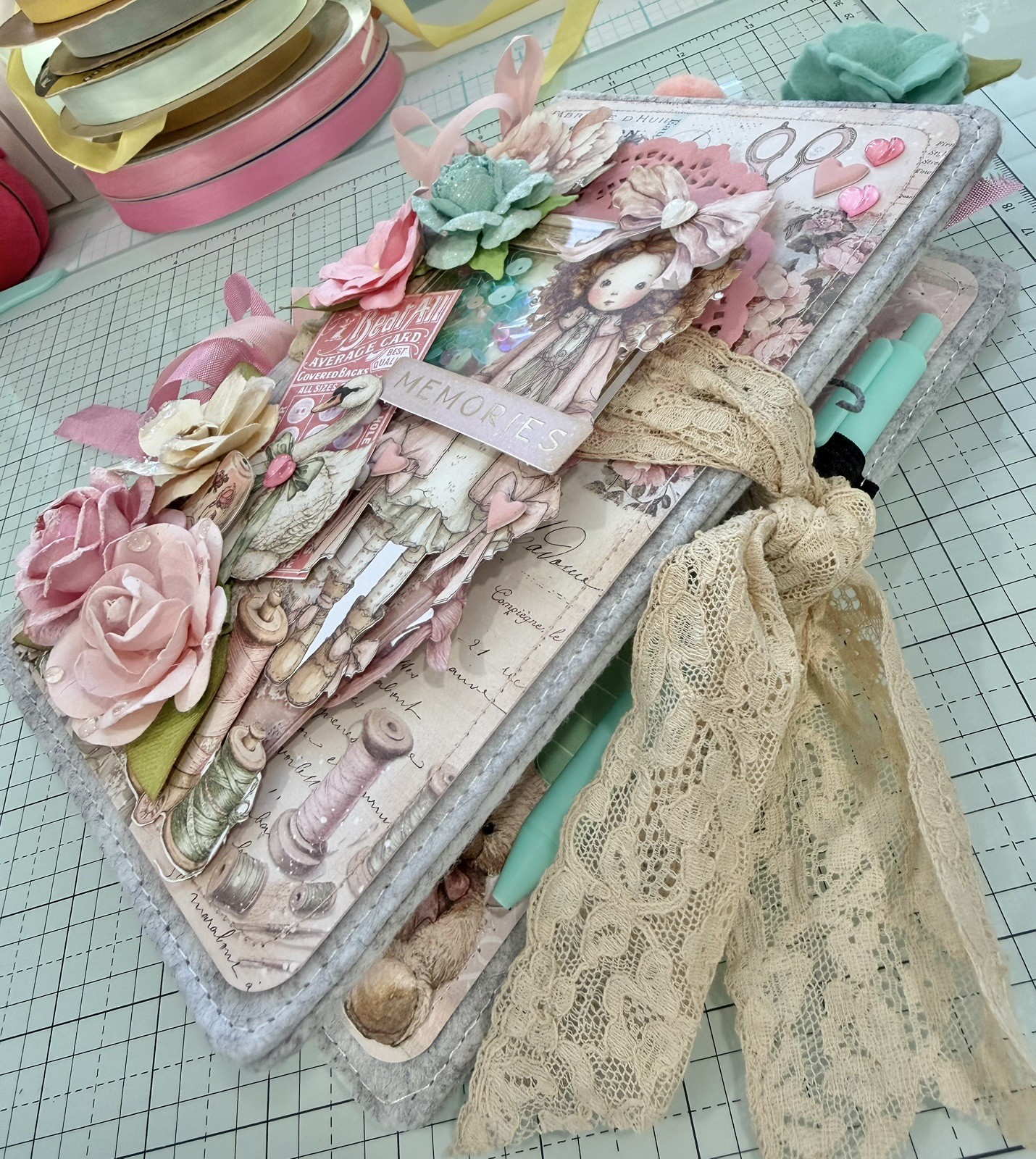 Handmade Scrapbook Junk Journal Mini Album
