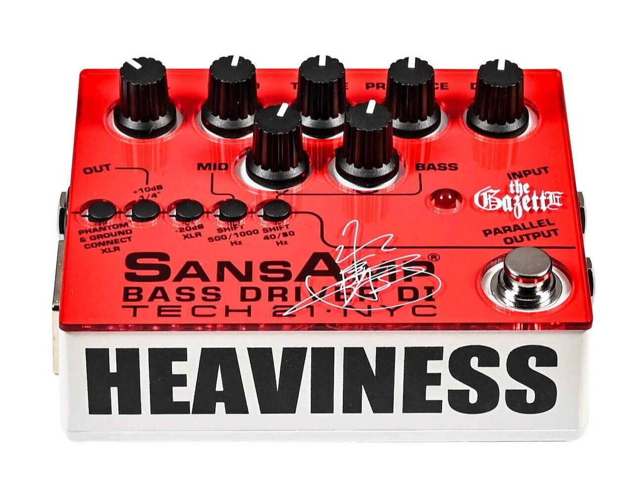 TECH 21 SansAmp BASS DRIVER DI-HEAVINESS the GazettE REITA Signatur Effect Pedal